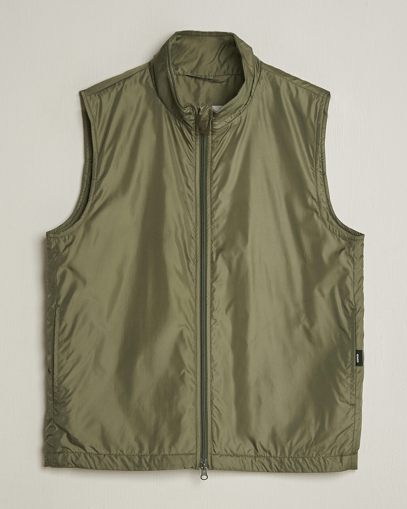 Homme | Gilets | Aspesi | Vernes Nylon Gilet Olive