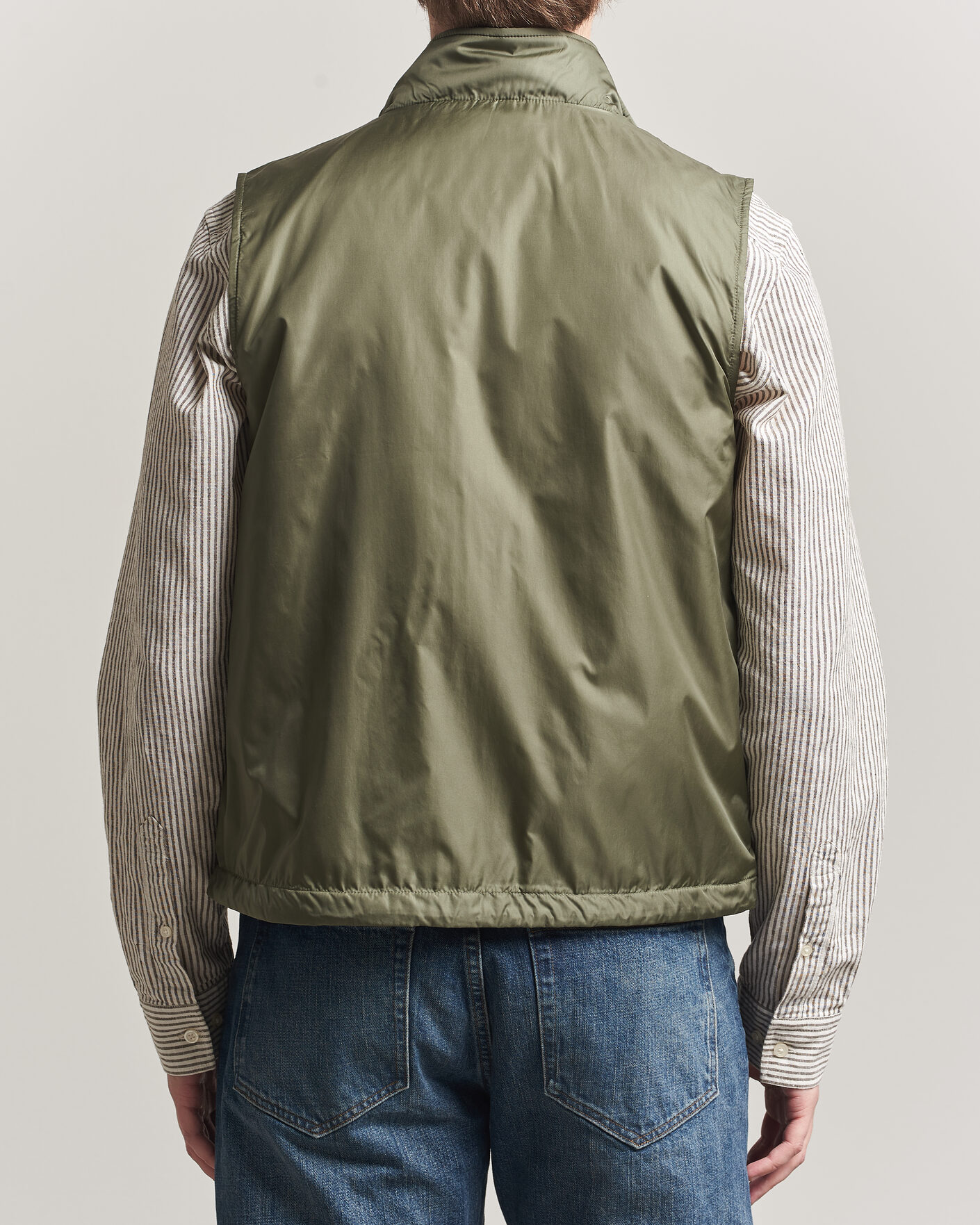 Homme | Gilets | Aspesi | Vernes Nylon Gilet Olive