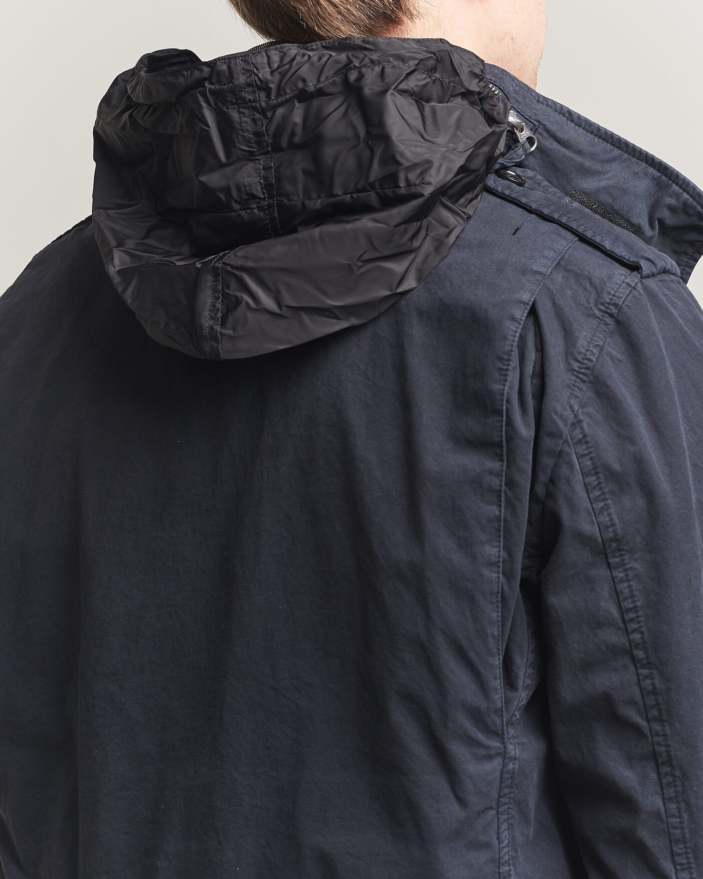 Homme | Manteaux Et Vestes | Aspesi | Washed Cotton Field Jacket Navy