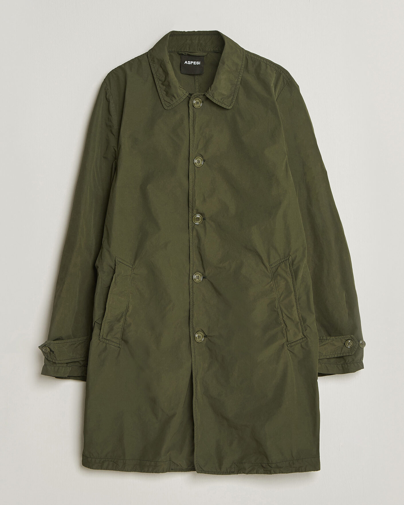 Homme | Manteaux Et Vestes | Aspesi | Garment Dyed Lemon Coat Military