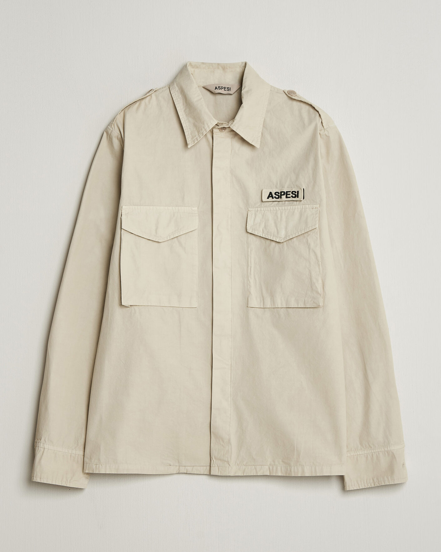Homme | Manteaux Et Vestes | Aspesi | Cotton Field Shirt Sand