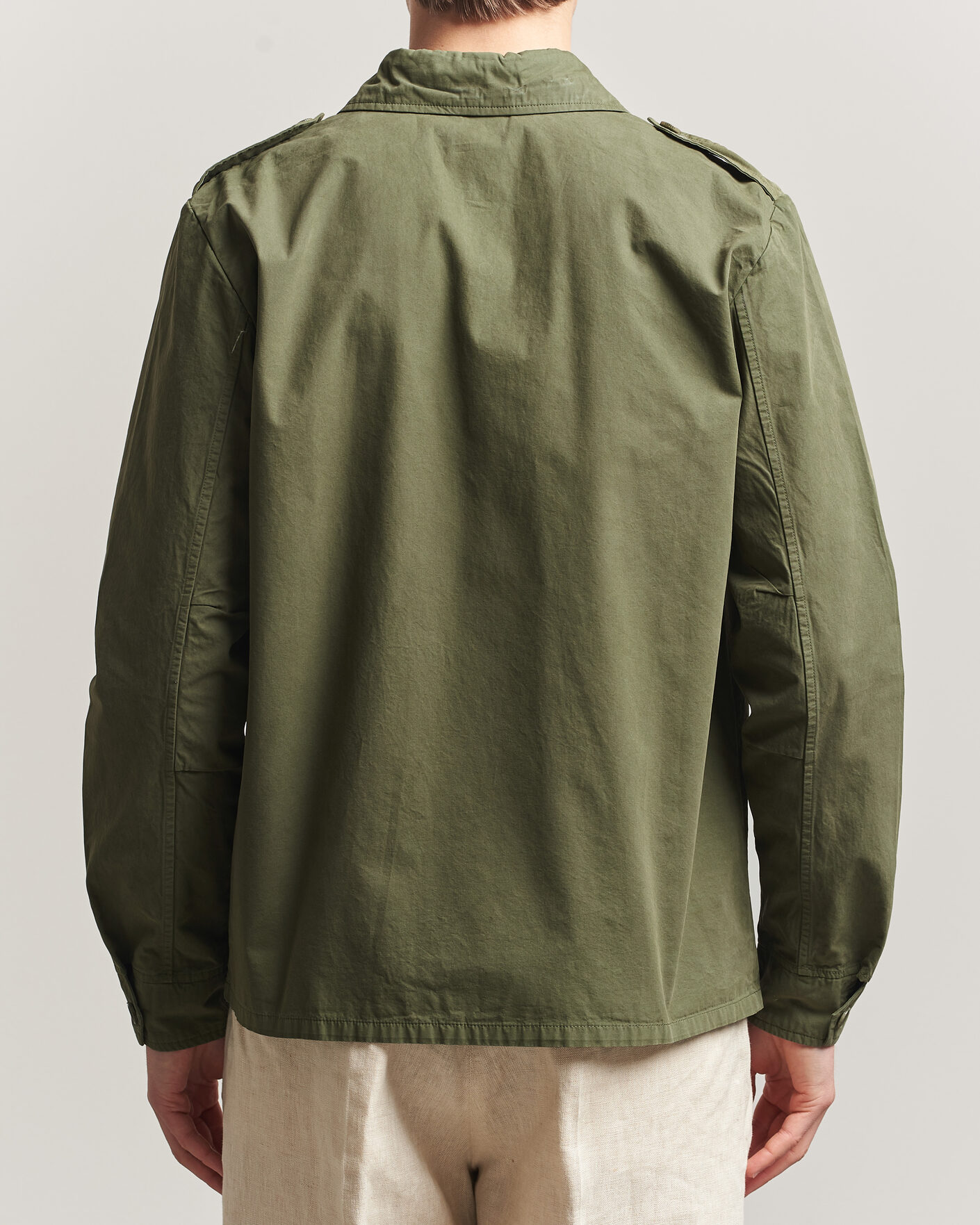 Homme | Manteaux Et Vestes | Aspesi | Cotton Field Shirt Olive