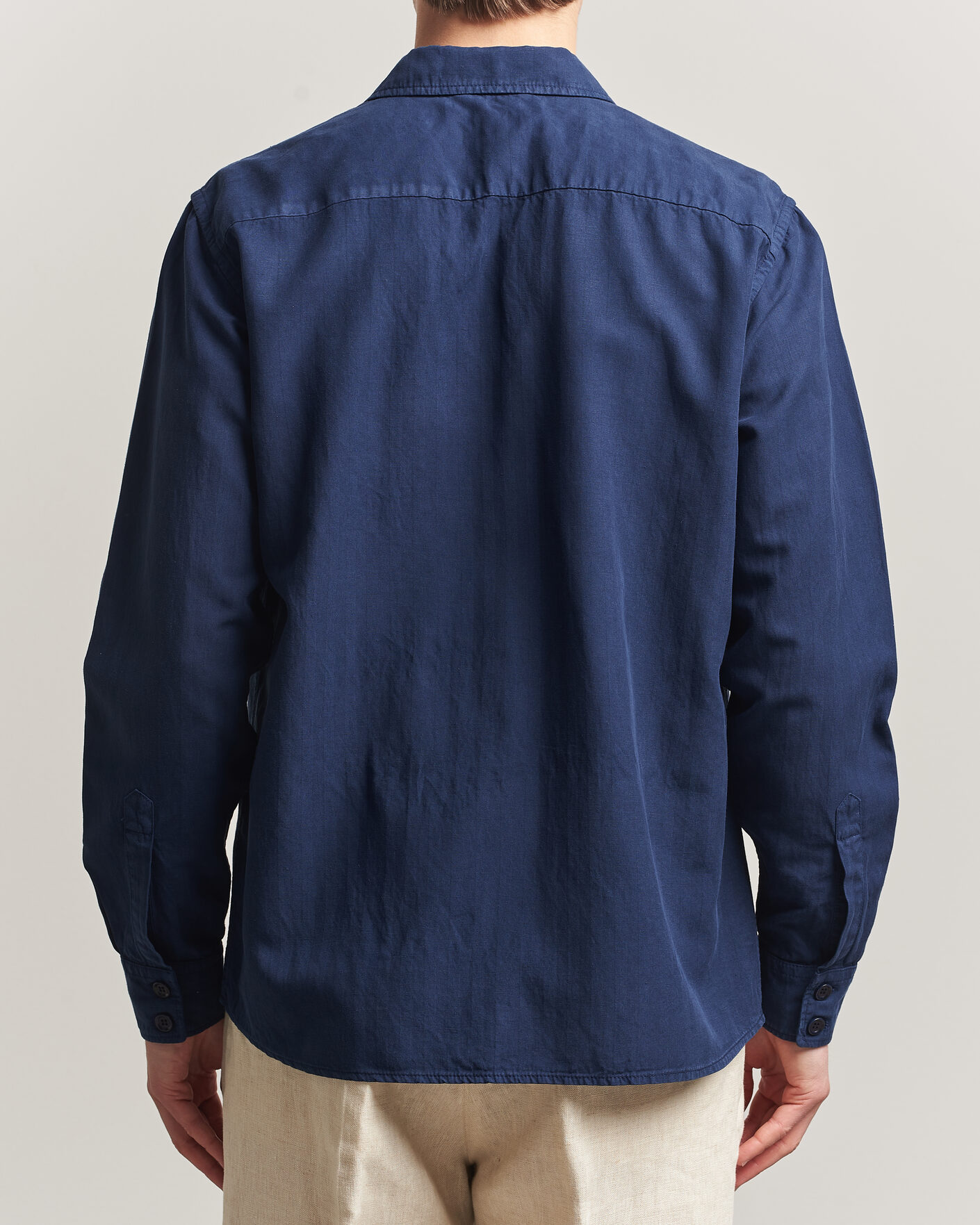 Homme | Chemises | Aspesi | Double Pocket Overshirt Navy
