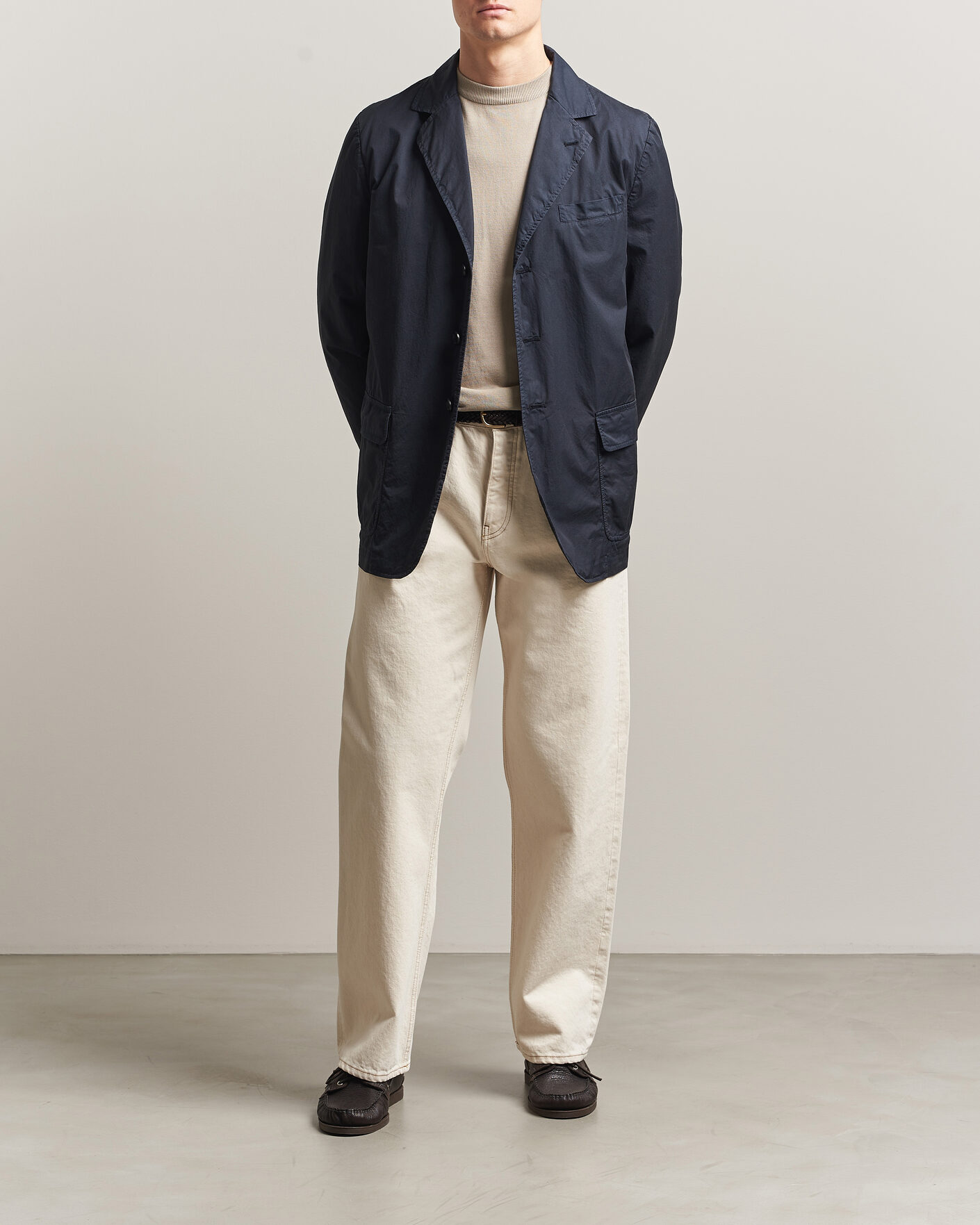 Homme | Blazers | Aspesi | Cotton Blazer Navy