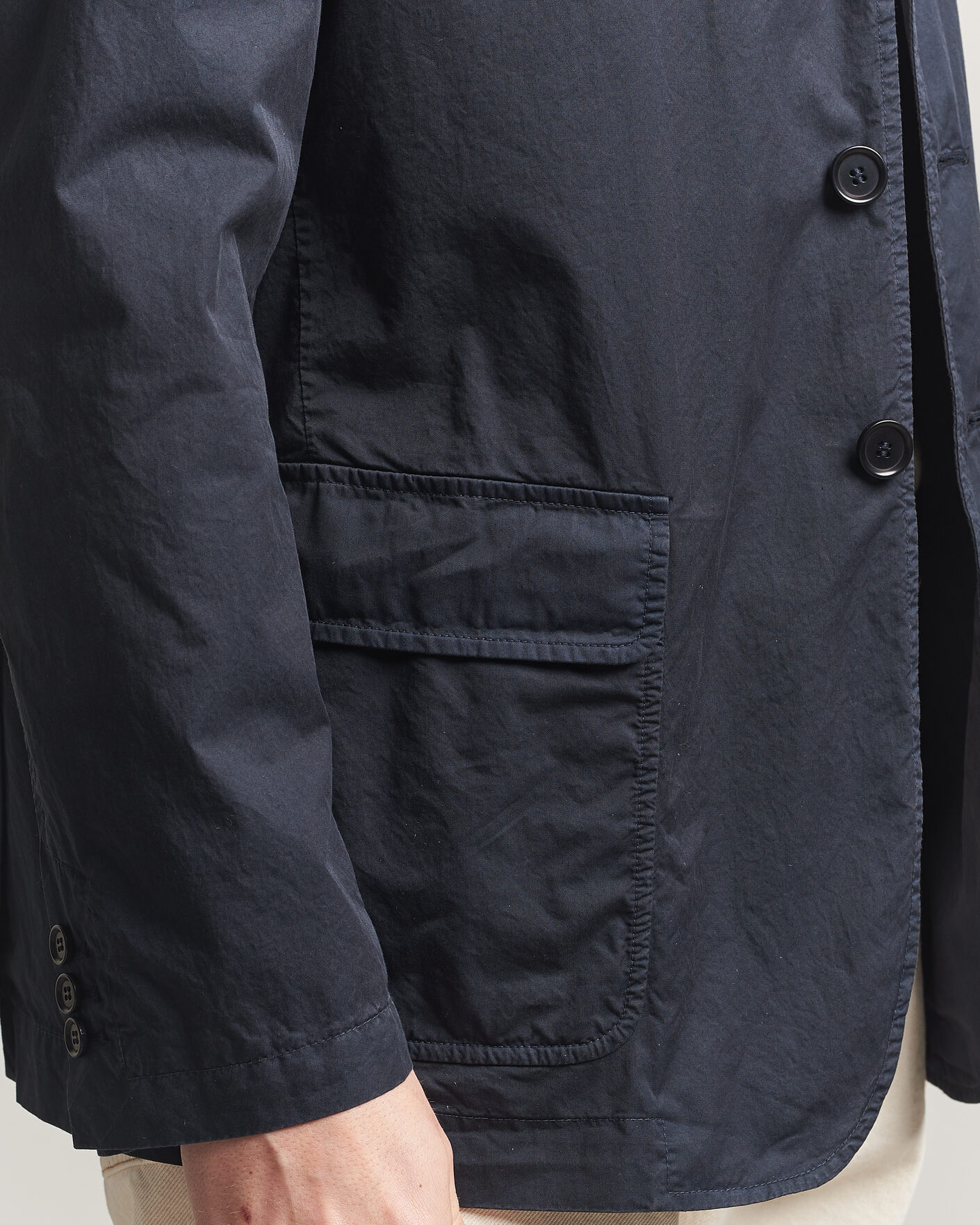 Homme | Blazers | Aspesi | Cotton Blazer Navy