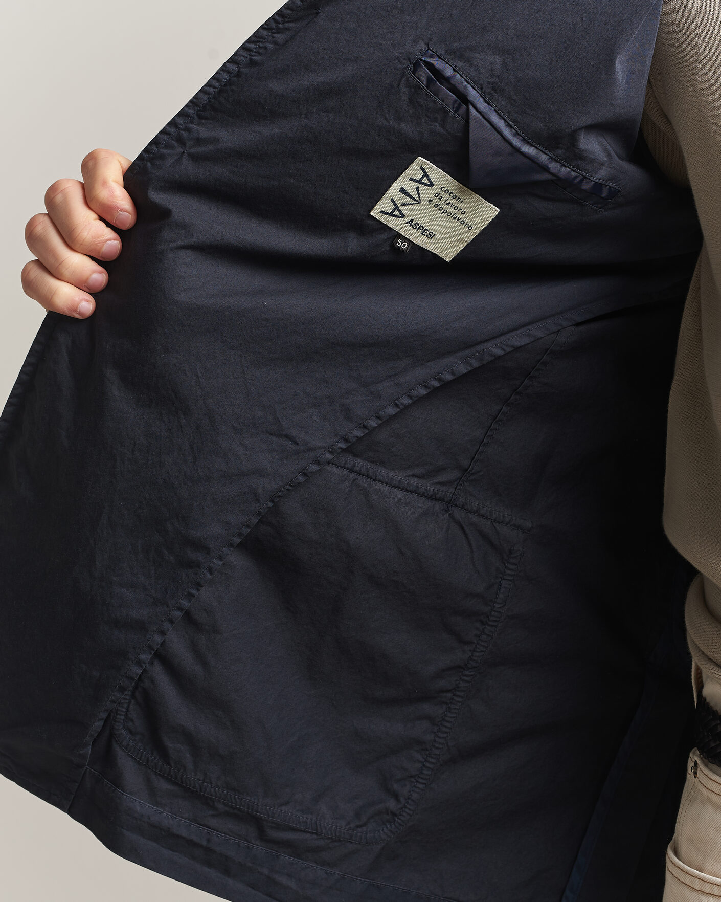 Homme | Blazers | Aspesi | Cotton Blazer Navy