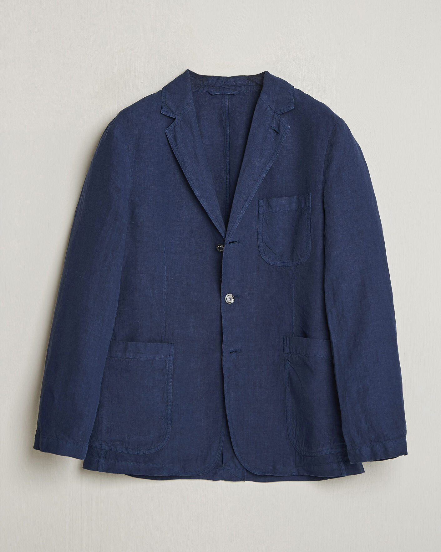 Homme | Blazers | Aspesi | Samuraki Linen Blazer Navy