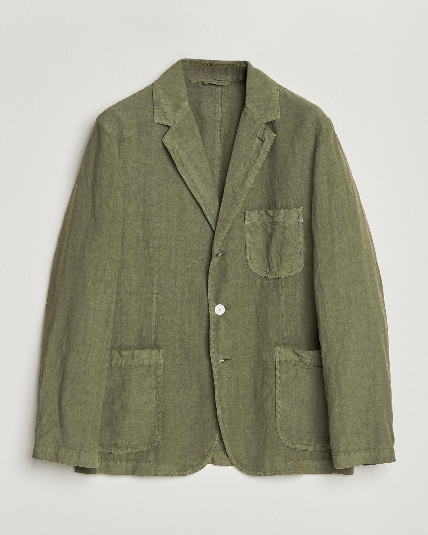 Homme | Blazers | Aspesi | Samuraki Linen Blazer Military