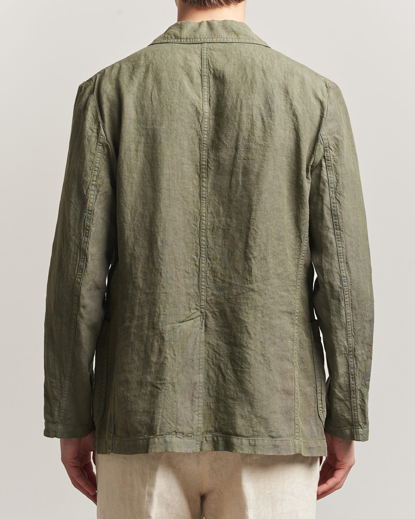 Homme | Blazers | Aspesi | Samuraki Linen Blazer Military