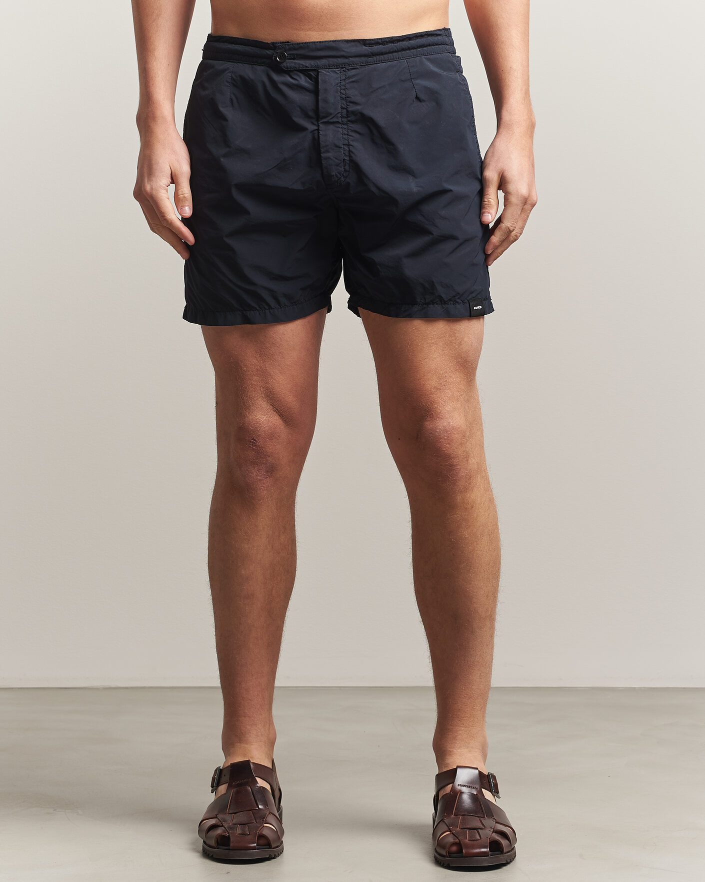 Homme | Maillots De Bain | Aspesi | Caprese Nylon Swim Trunks Navy