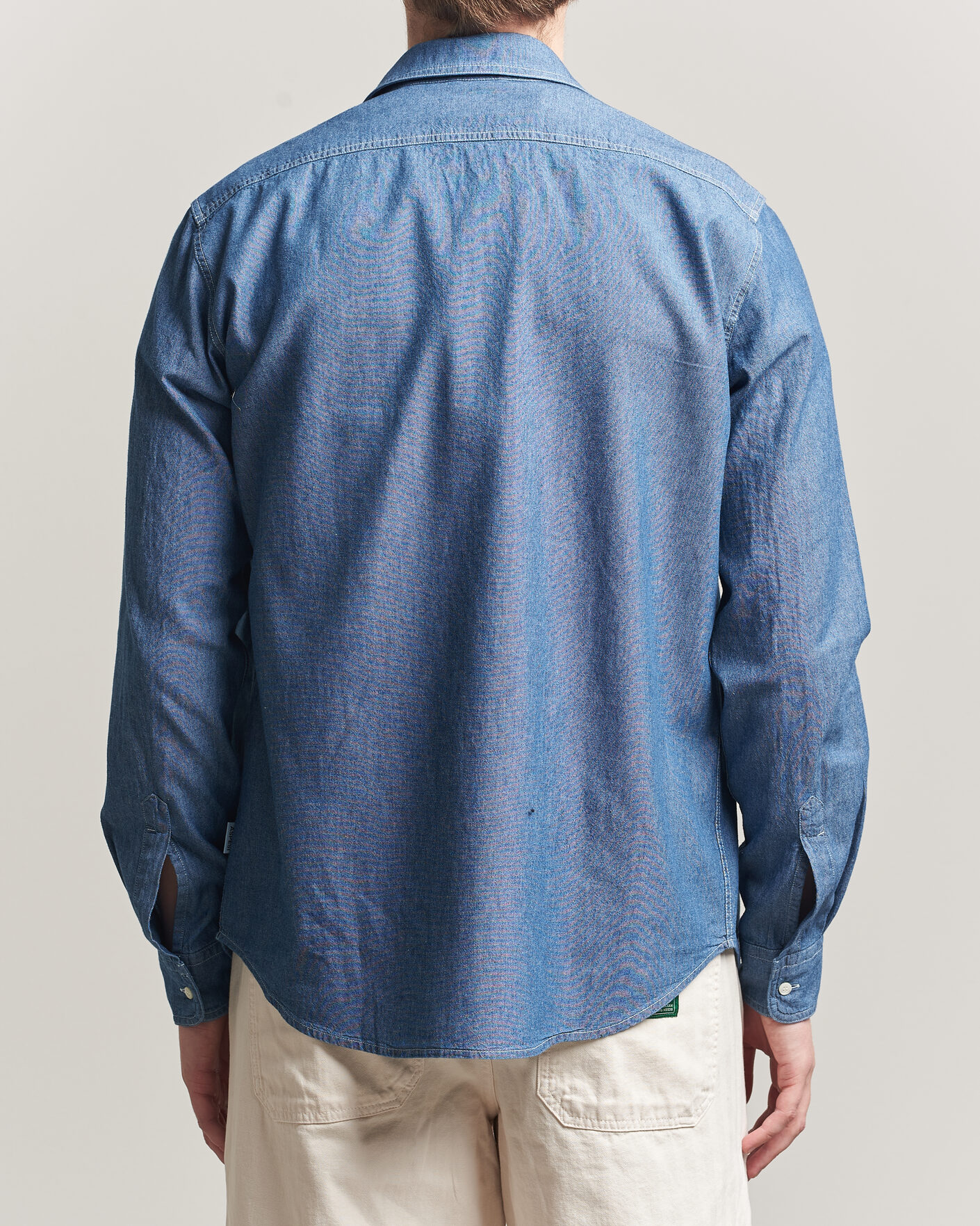 Homme | Chemises | Aspesi | Chambray Work Shirt Medium Blue