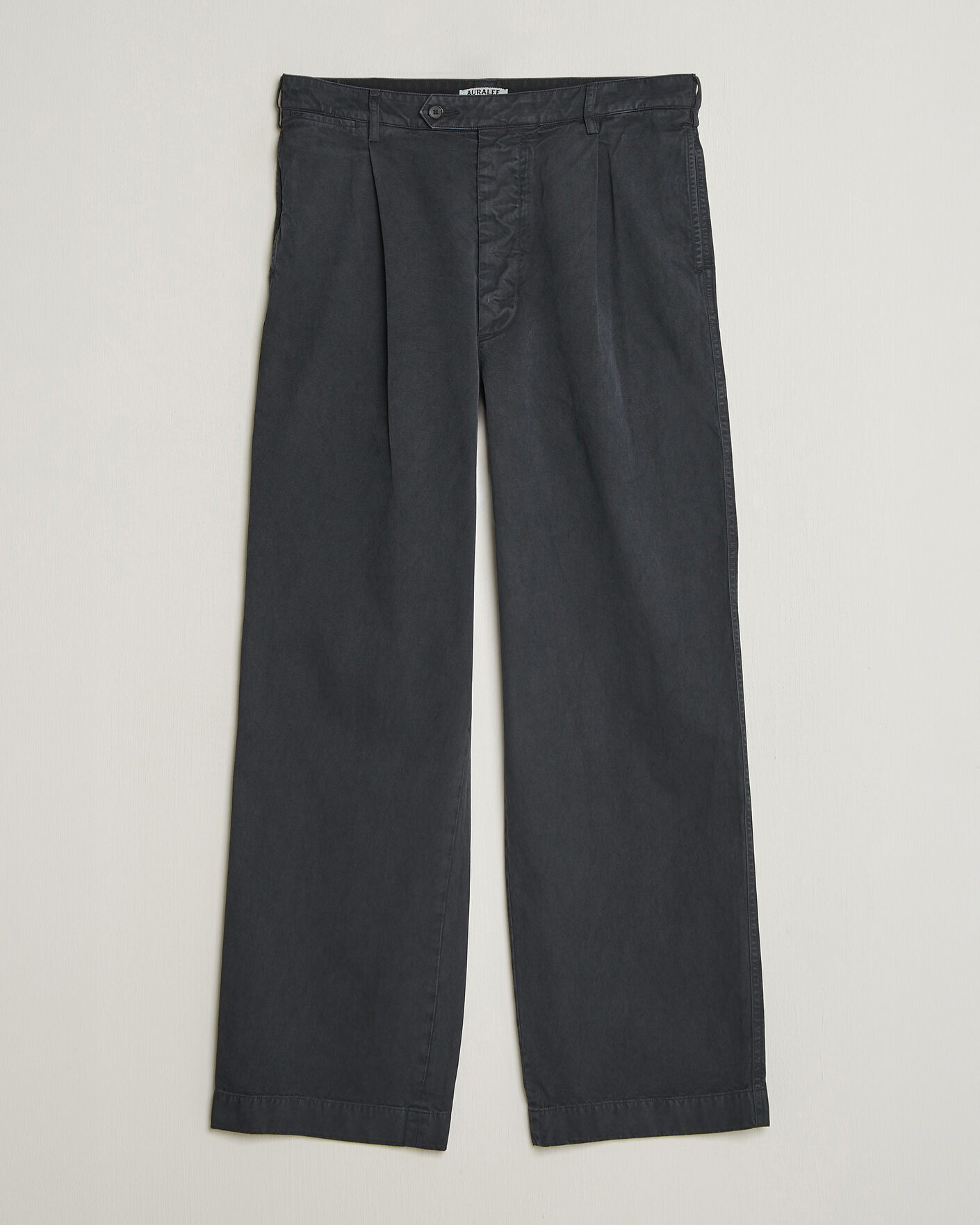 Homme | Pantalons | Auralee | Garment Dyed Finx Chinos Black