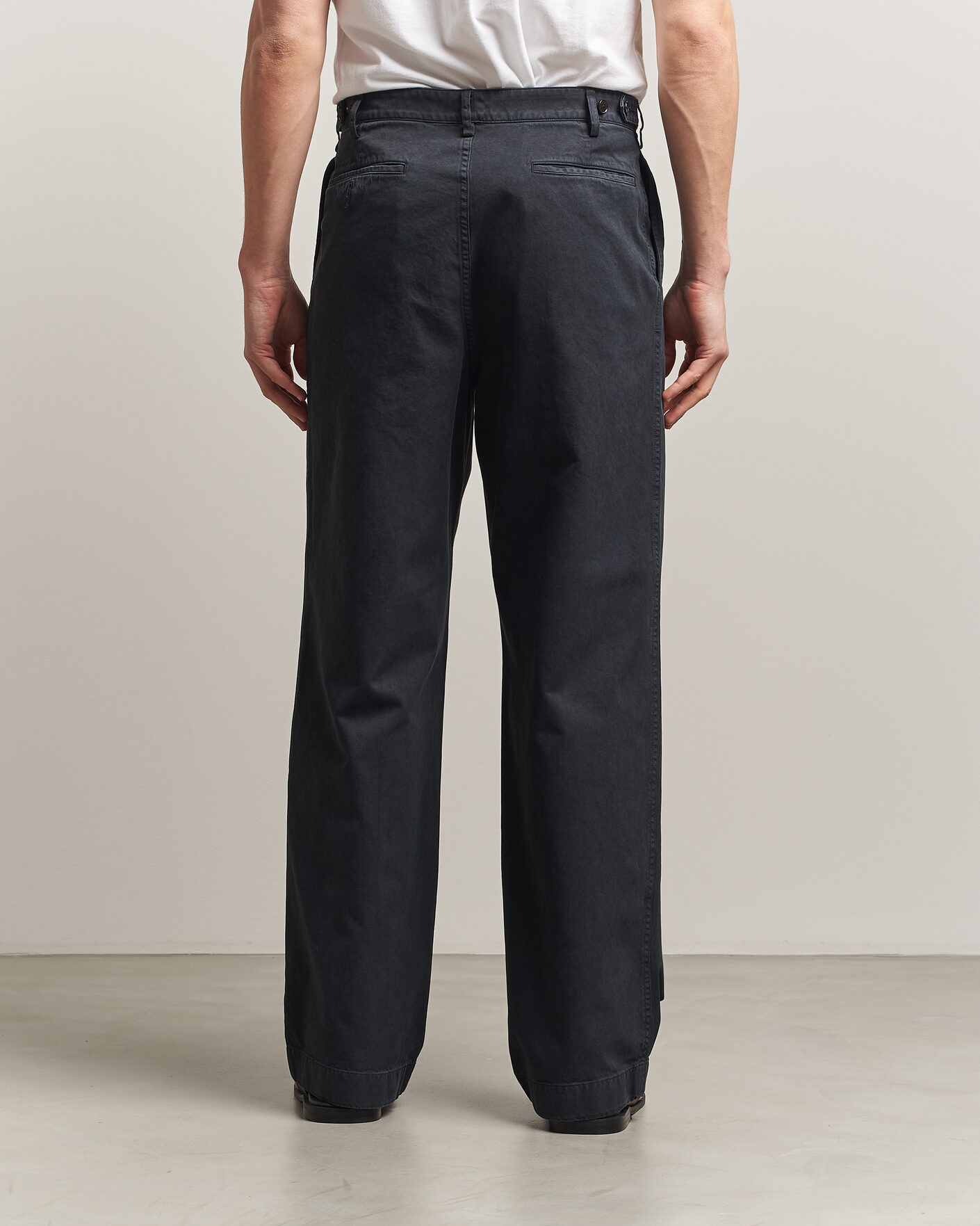 Homme | Pantalons | Auralee | Garment Dyed Finx Chinos Black