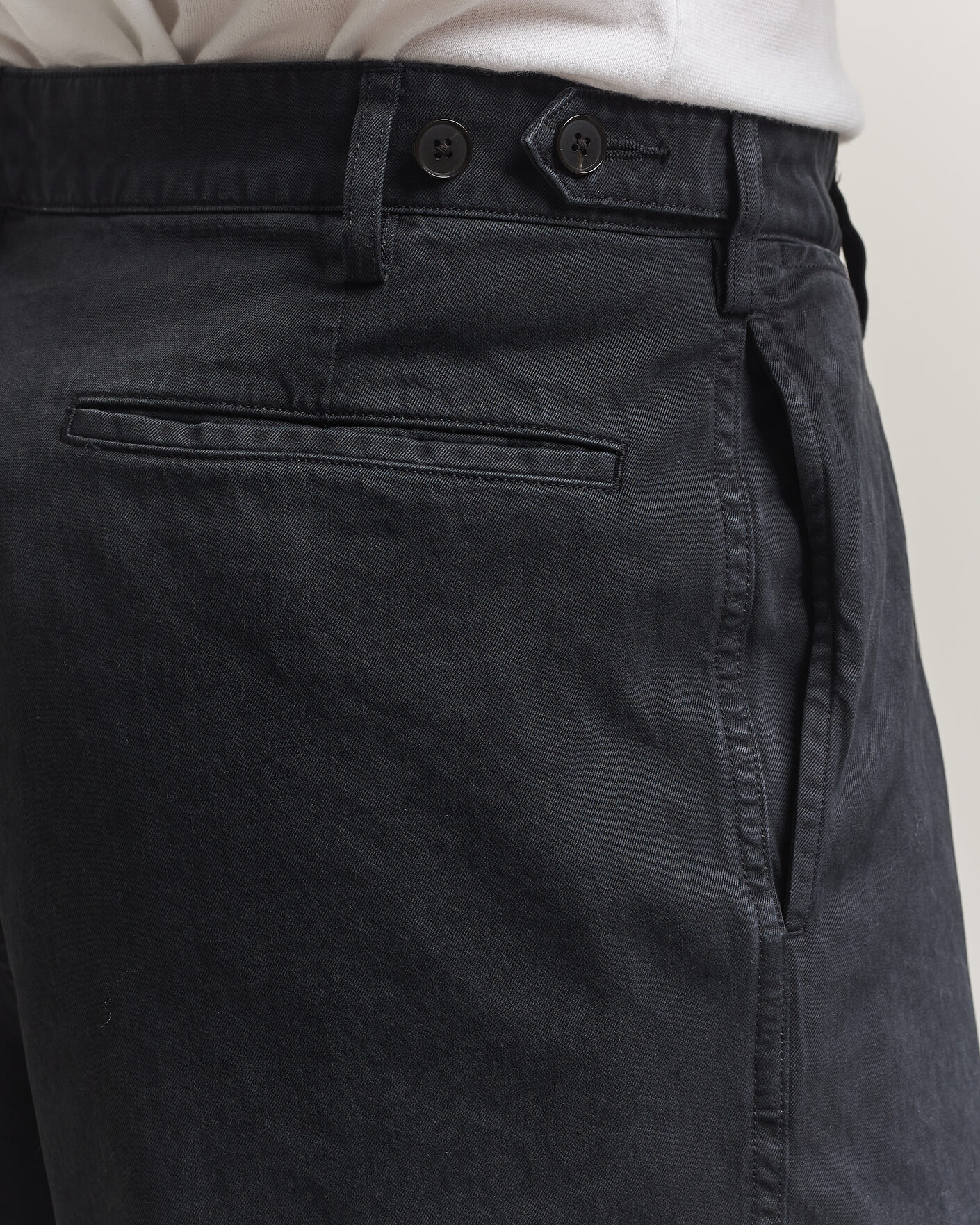 Homme | Pantalons | Auralee | Garment Dyed Finx Chinos Black