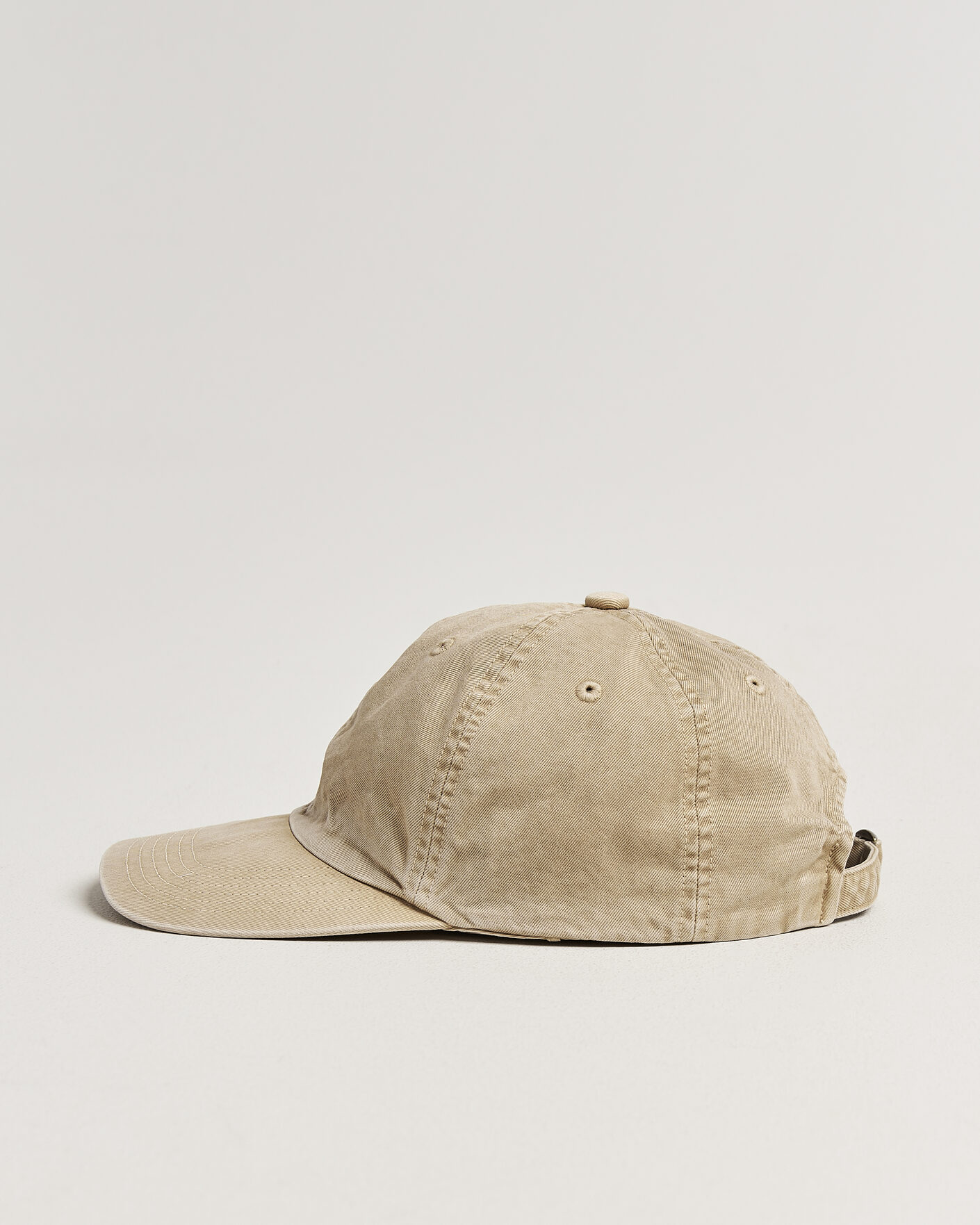 Homme | Bobs Et Casquettes | Auralee | Garment Dyed Finx Baseball Cap Light Beige