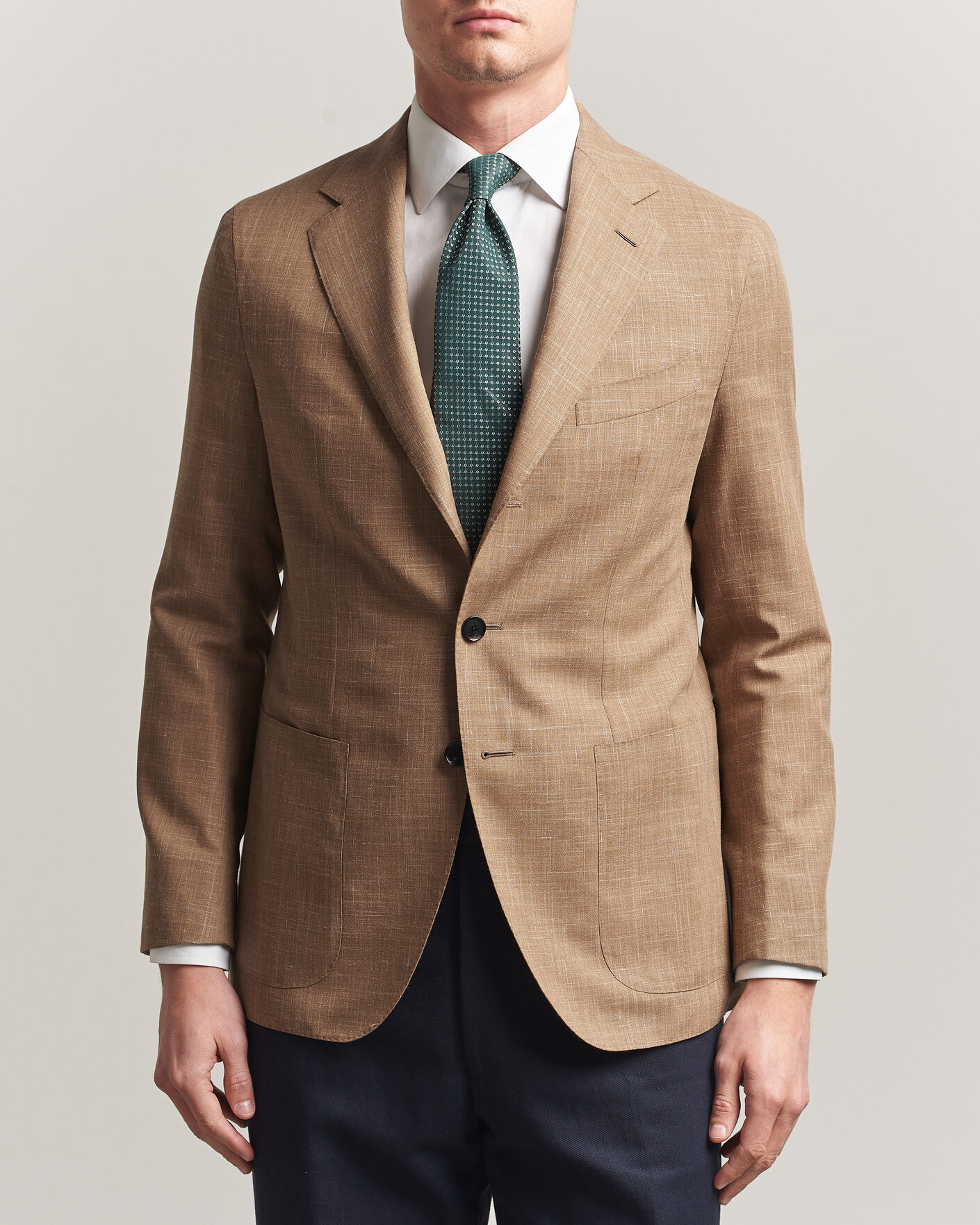 Homme | Blazers | Caruso | Aida Wool/Silk Blazer Brown