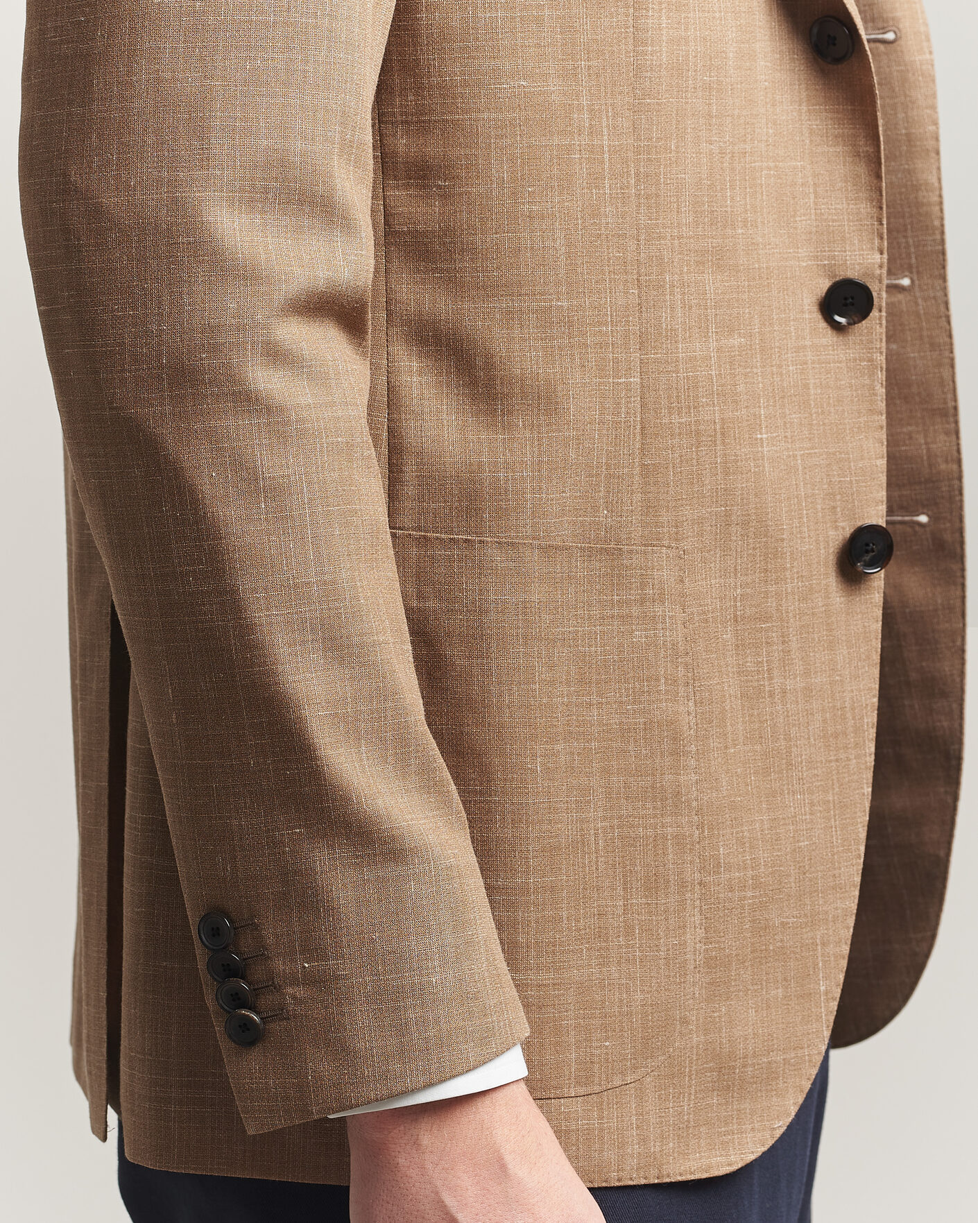 Homme | Blazers | Caruso | Aida Wool/Silk Blazer Brown