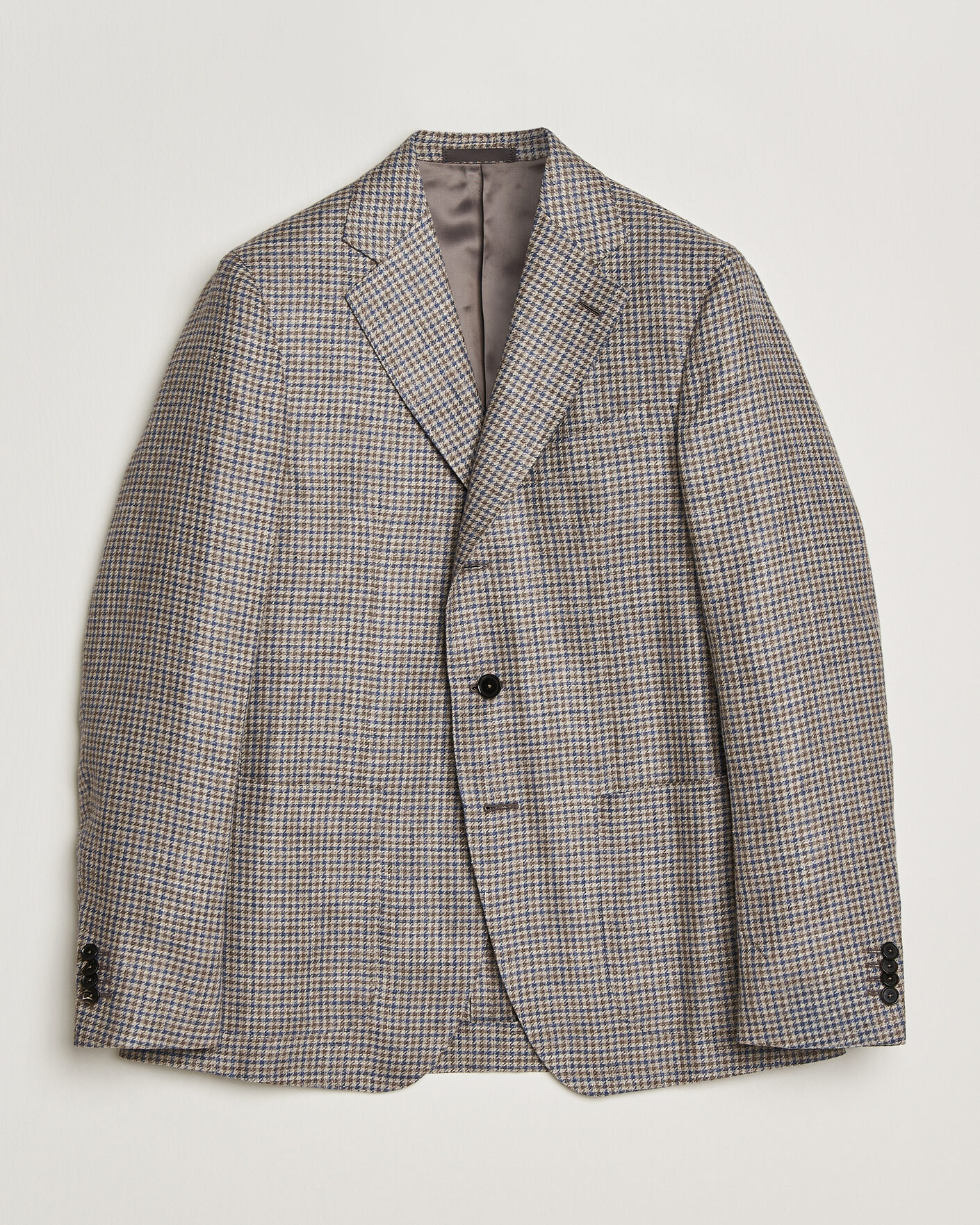 Homme | Blazers | Caruso | Aida Linen/Wool Blazer Navy/Grey Check