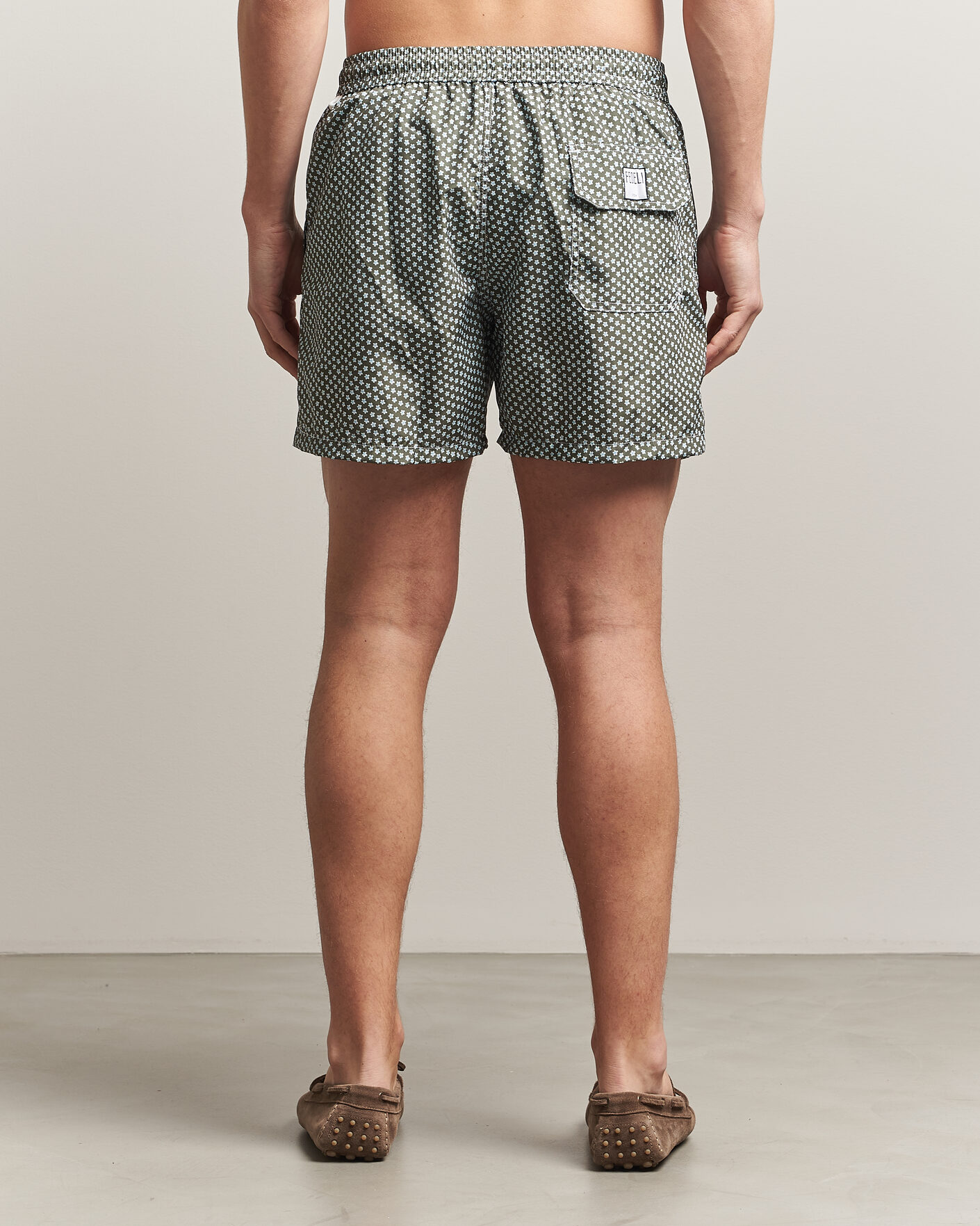 Homme | Maillots De Bain | Fedeli | Madeira Swim Trunk Green Flowers