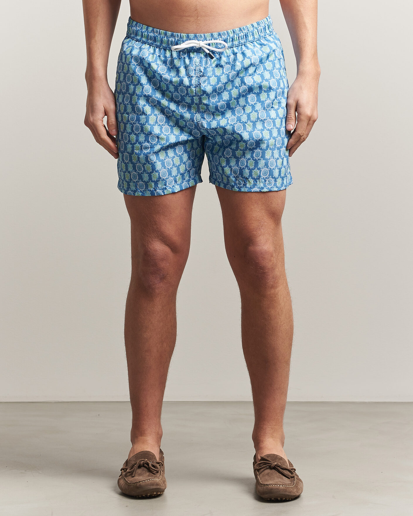Homme | Maillots De Bain | Fedeli | Madeira Swim Trunk Blue Turtles