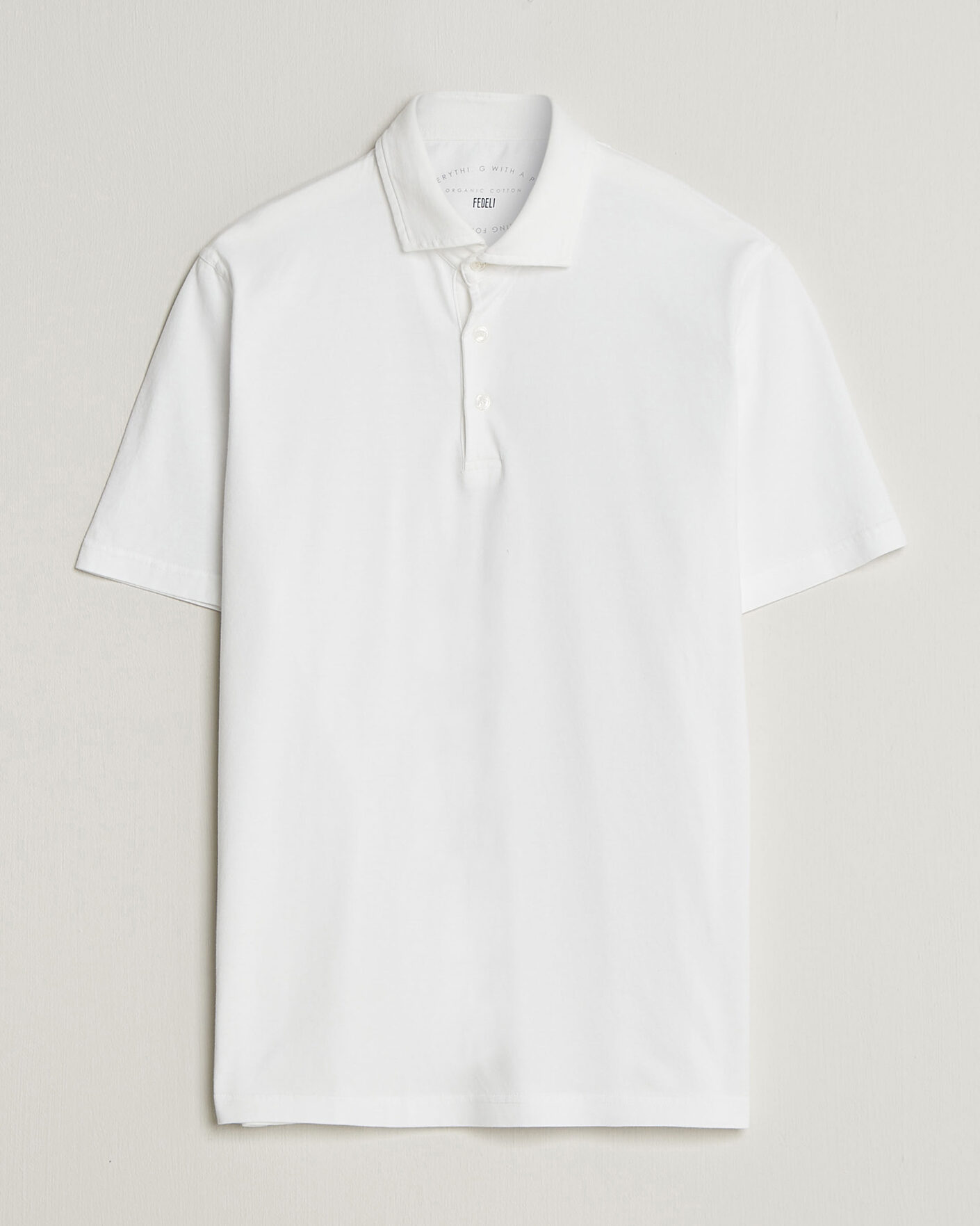 Homme | Polos | Fedeli | Zero Organic Cotton Polo White