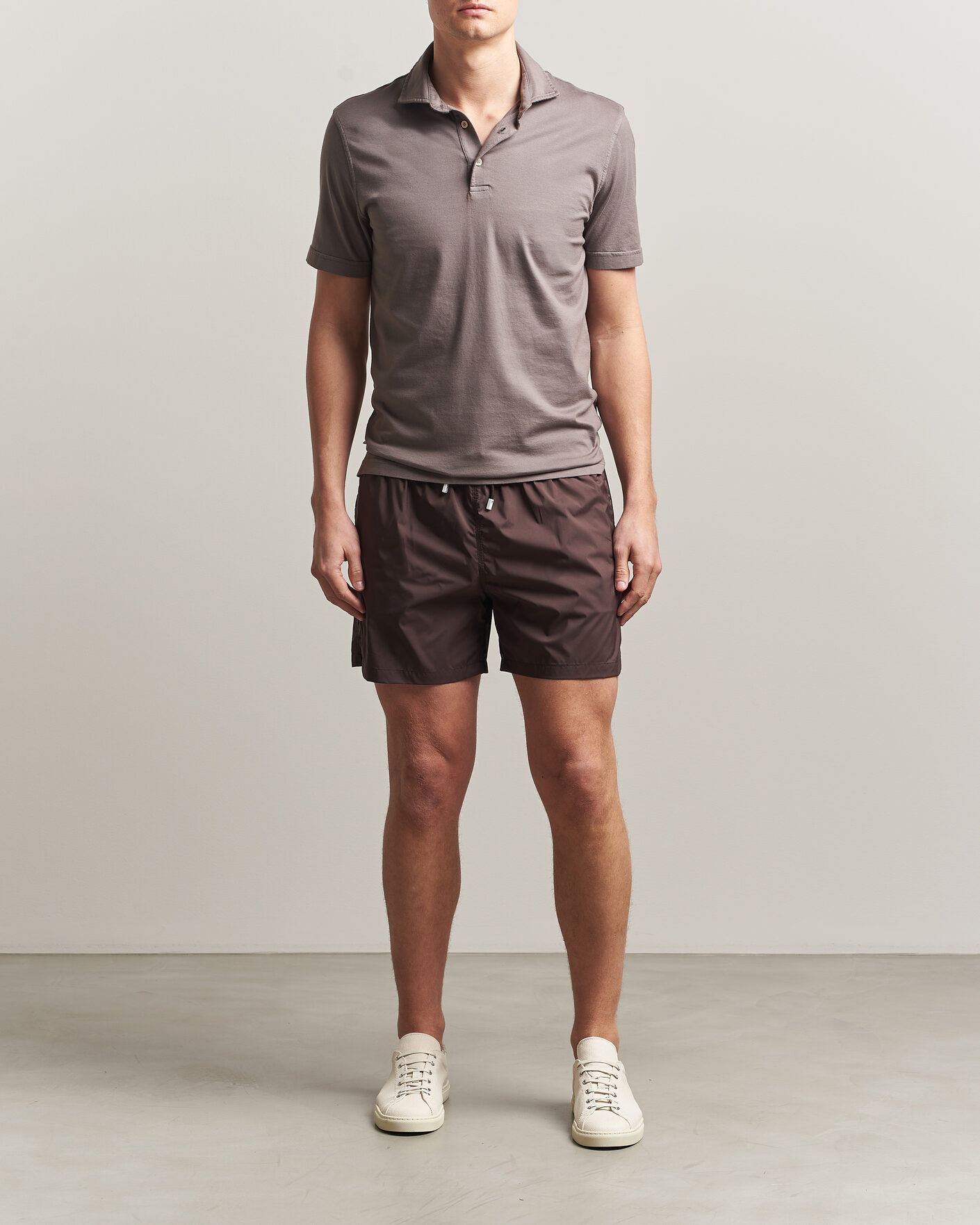 Homme | Polos | Fedeli | Zero Organic Cotton Polo Taupe
