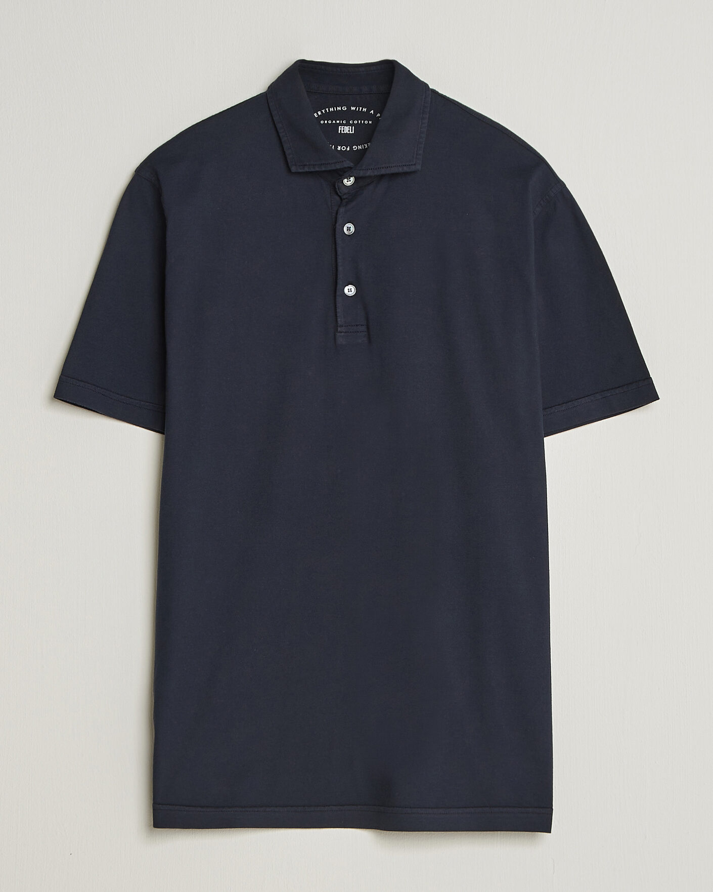 Homme | Polos | Fedeli | Zero Organic Cotton Polo Navy