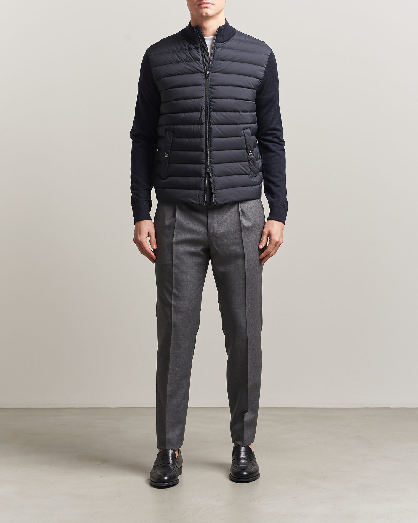 Homme | Manteaux Et Vestes | Herno | Luxury Hybrid Jacket Navy