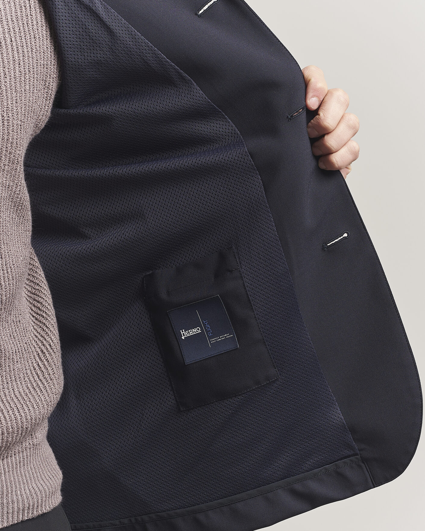 Homme | Manteaux Et Vestes | Herno | Travel Wool Chore Jacket Navy