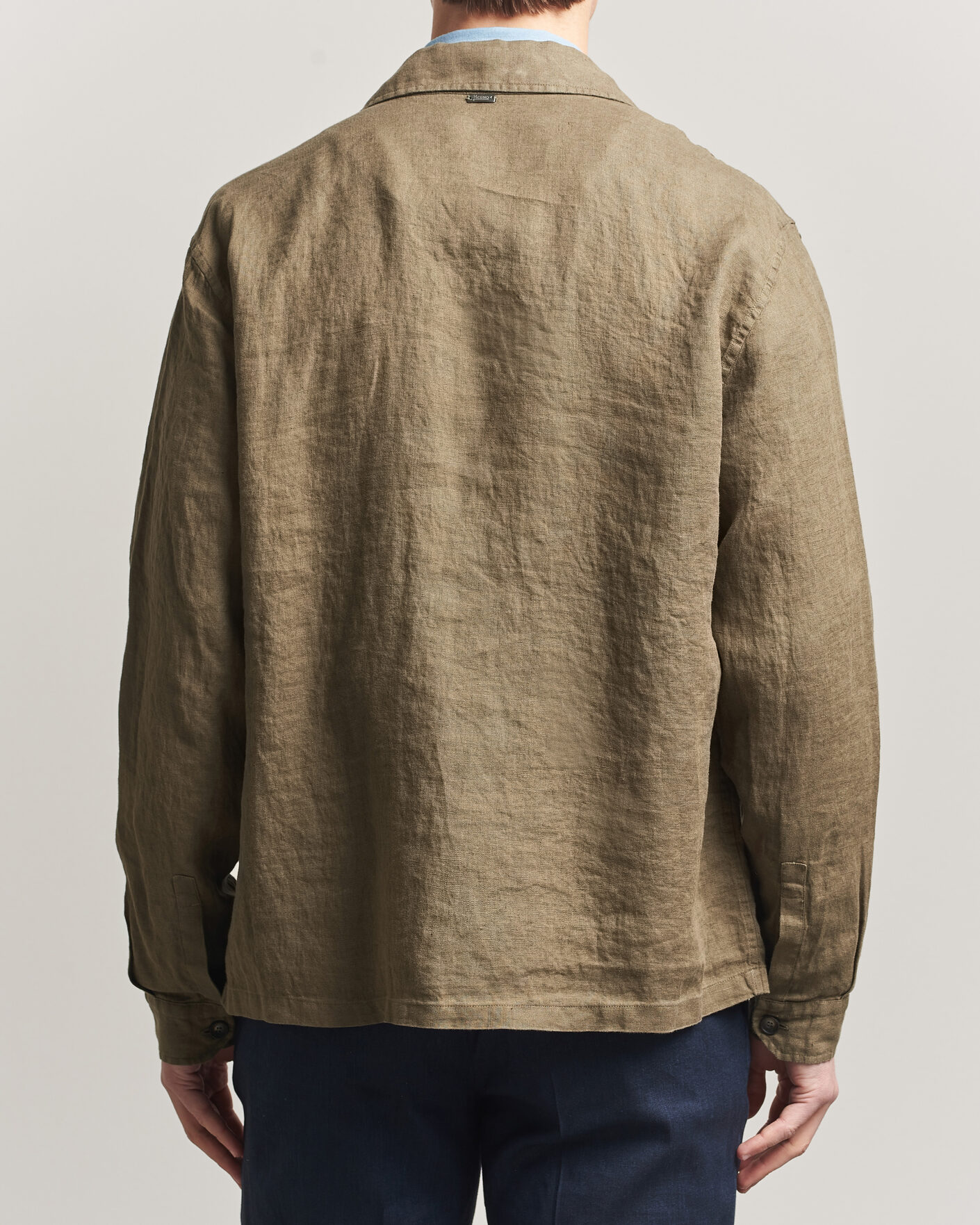 Homme | Manteaux Et Vestes | Herno | Linen Safari Jacket Military