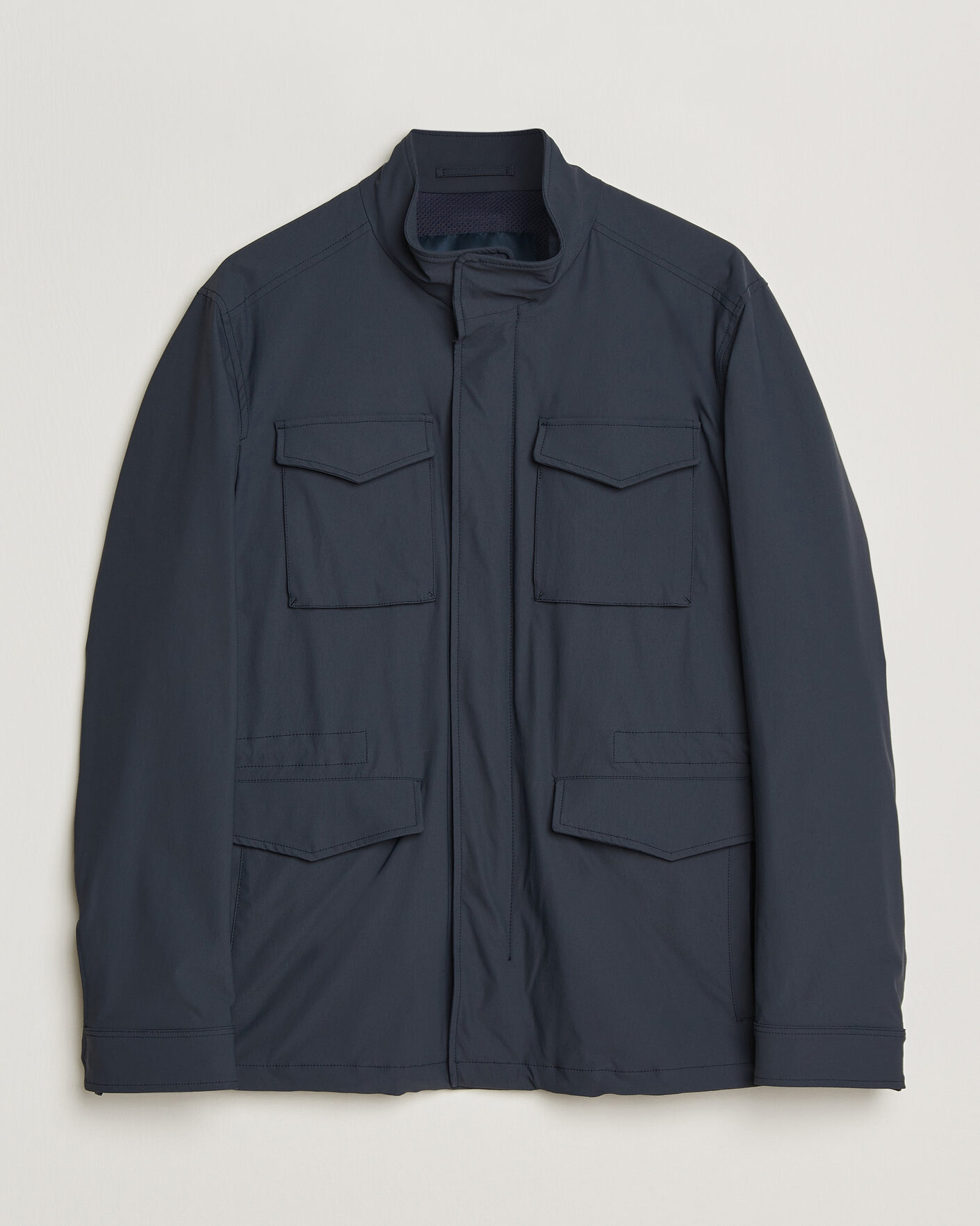 Homme | Manteaux Et Vestes | Herno | Soft Nylon Field Jacket Navy