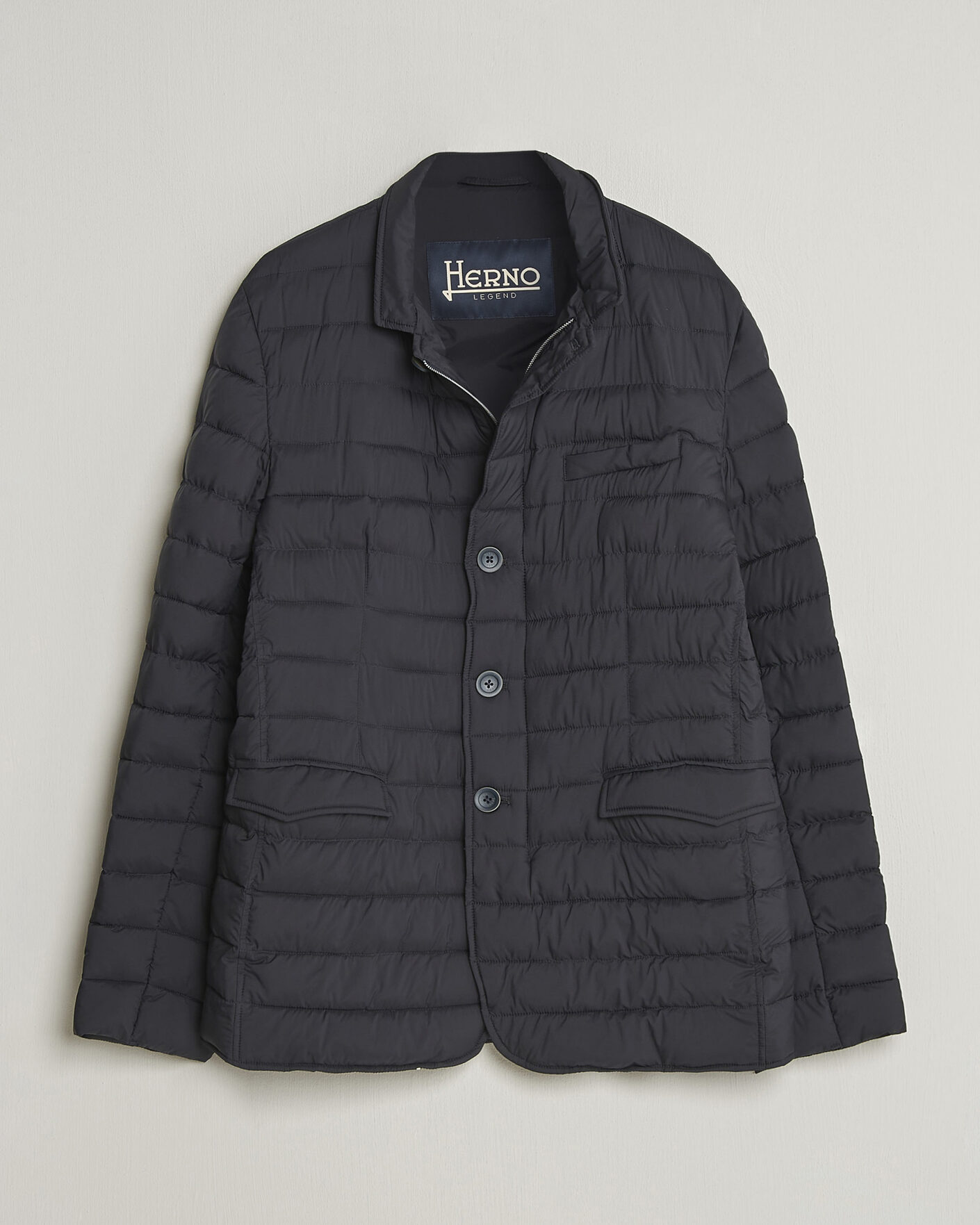 Homme | Manteaux Et Vestes | Herno | Nuage Matt Nylon Blazer Navy