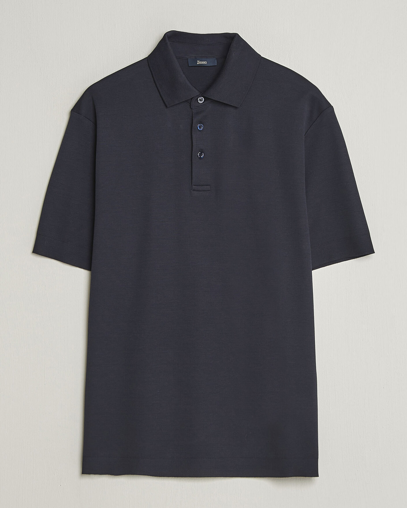Homme | Polos | Herno | Micro Piquet Polo Navy