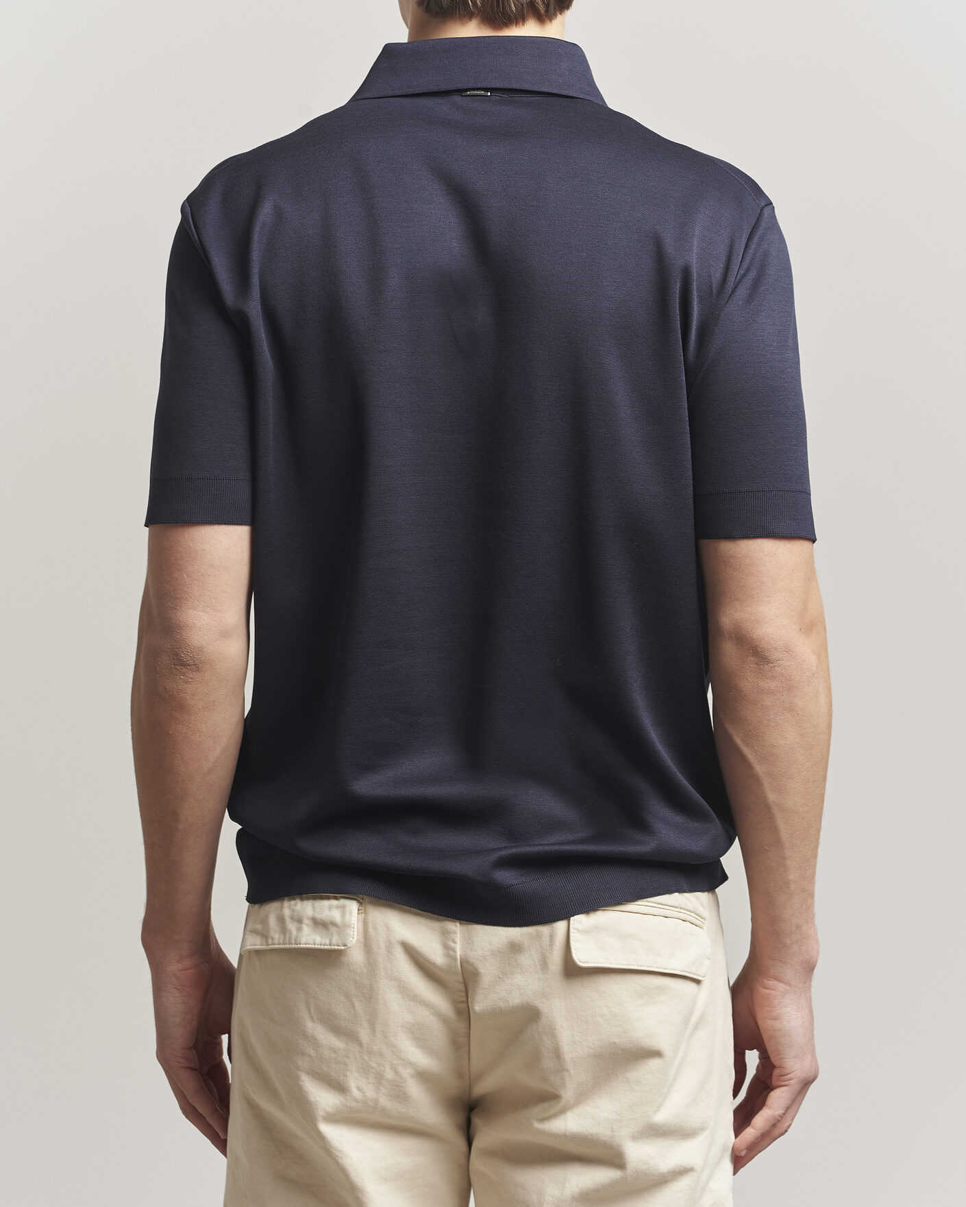 Homme | Polos | Herno | Micro Piquet Polo Navy