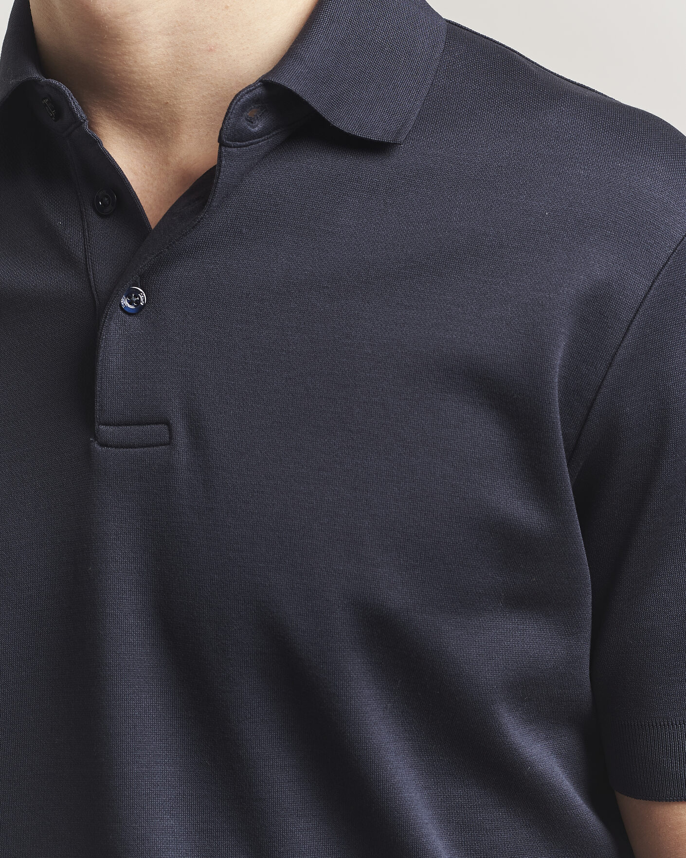 Homme | Polos | Herno | Micro Piquet Polo Navy