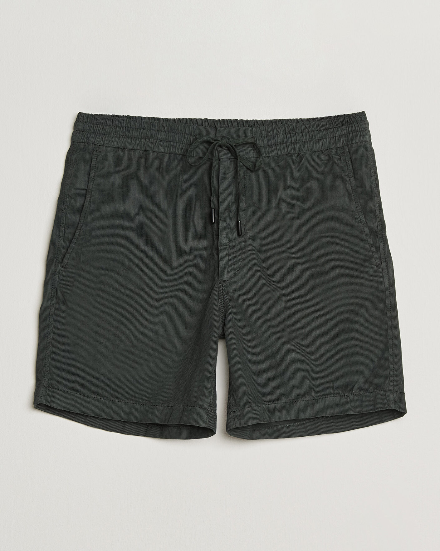 Homme | Shorts | Incotex | Baby Corduroy Drawstring Shorts Dark Green