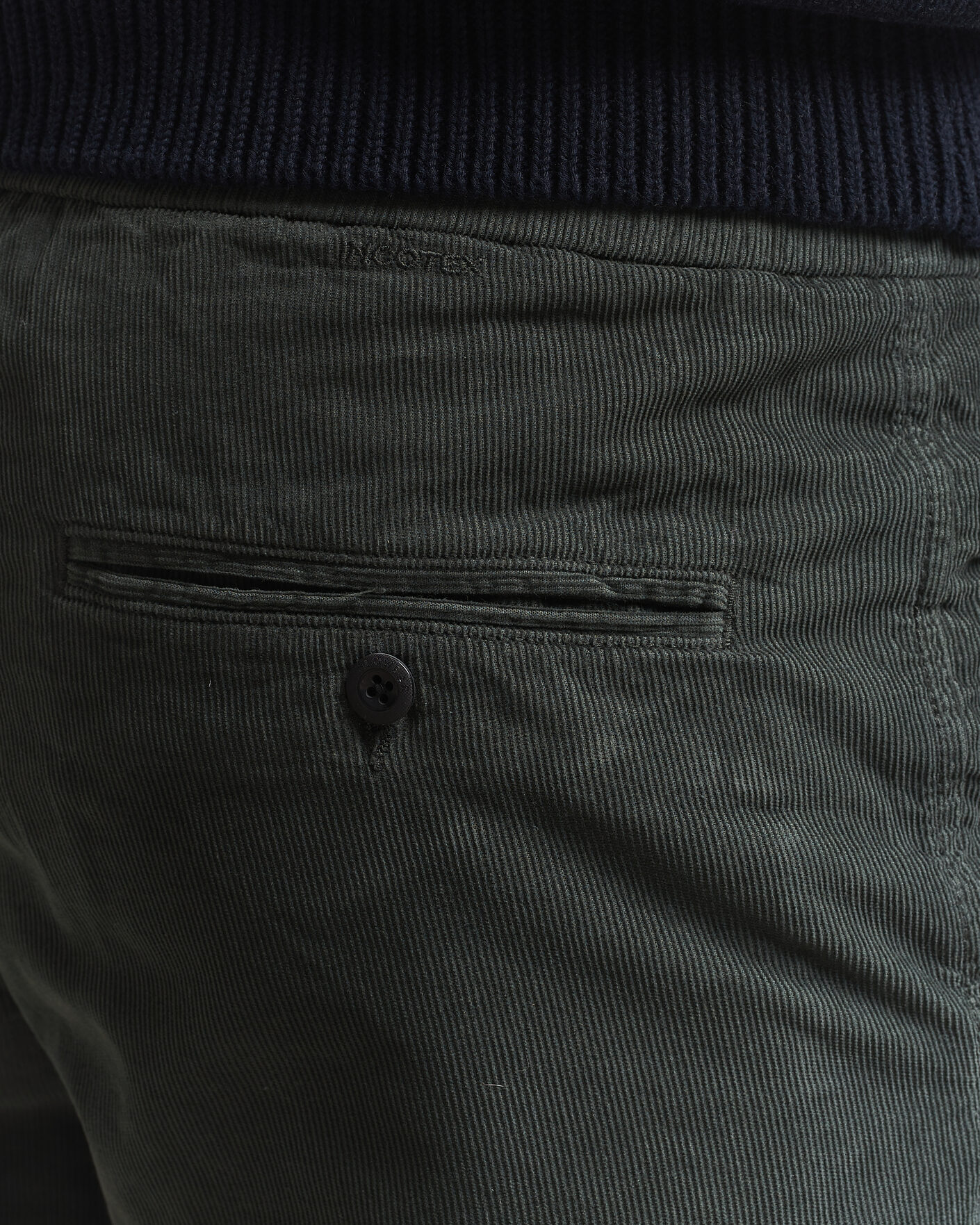 Homme | Shorts | Incotex | Baby Corduroy Drawstring Shorts Dark Green