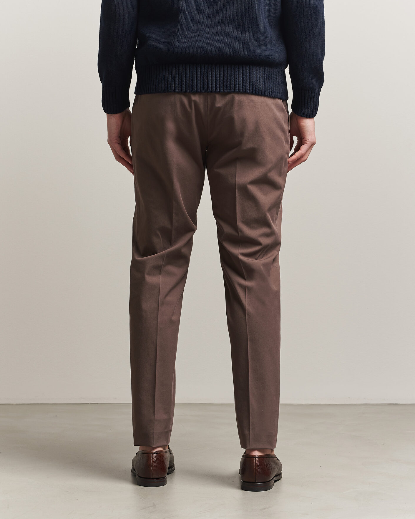 Homme | Pantalons | Incotex | Slim Fit Comfort Chinos Dark Brown