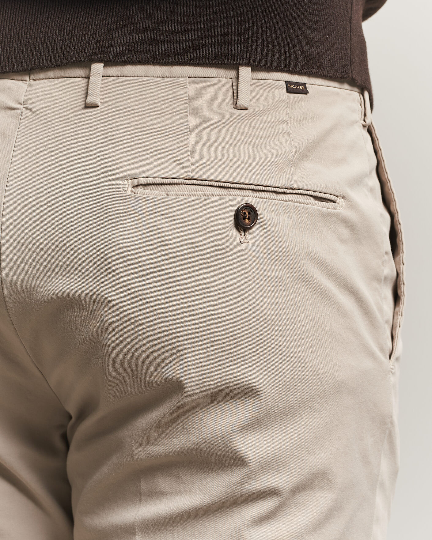 Homme | Pantalons | Incotex | Regular Fit Comfort Chinos Sand
