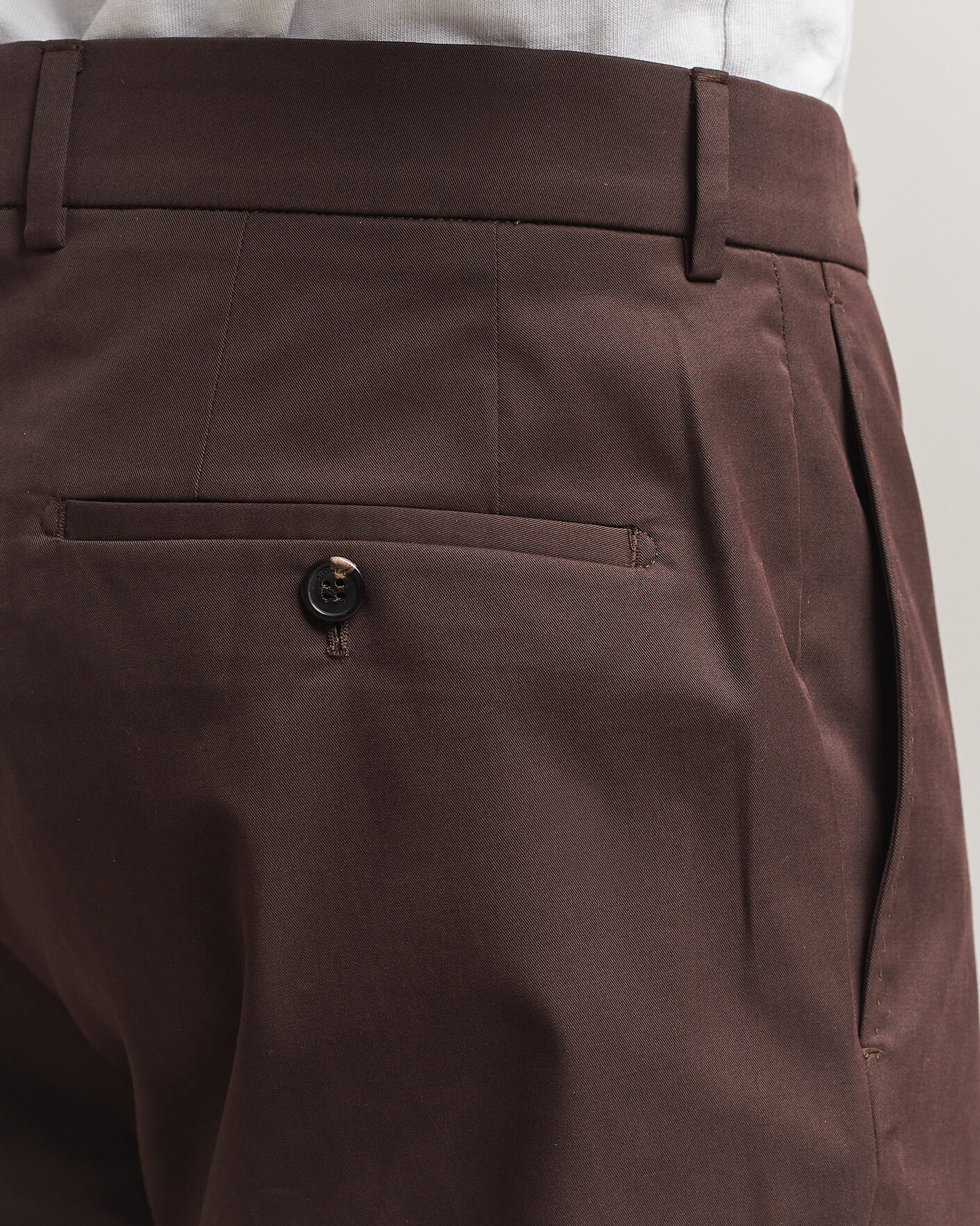 Homme | Pantalons | Incotex | Regular Fit Flexgab Cotton Chinos Dark Brown