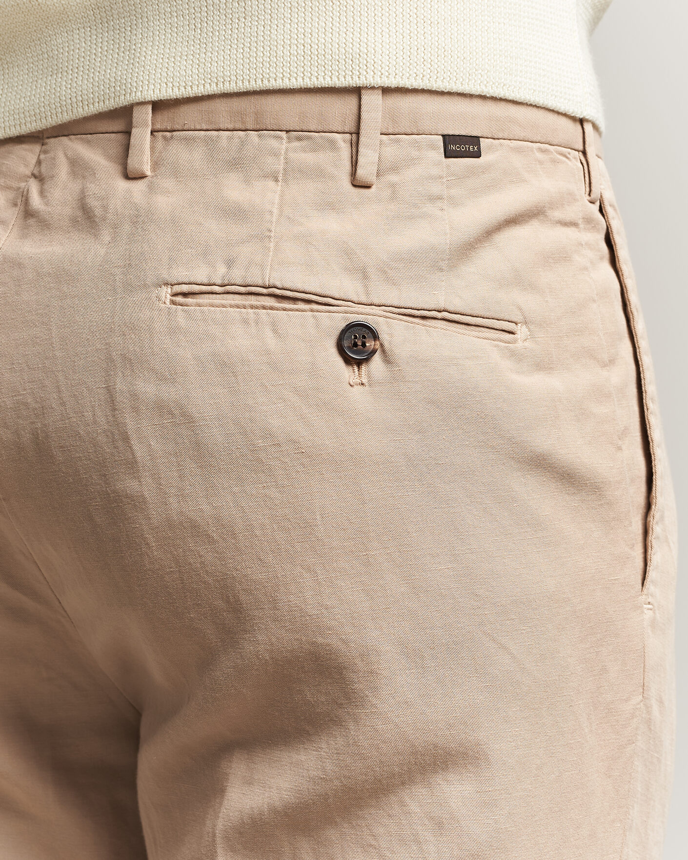 Homme | Pantalons | Incotex | Regular Fit Chinolino Trousers Beige