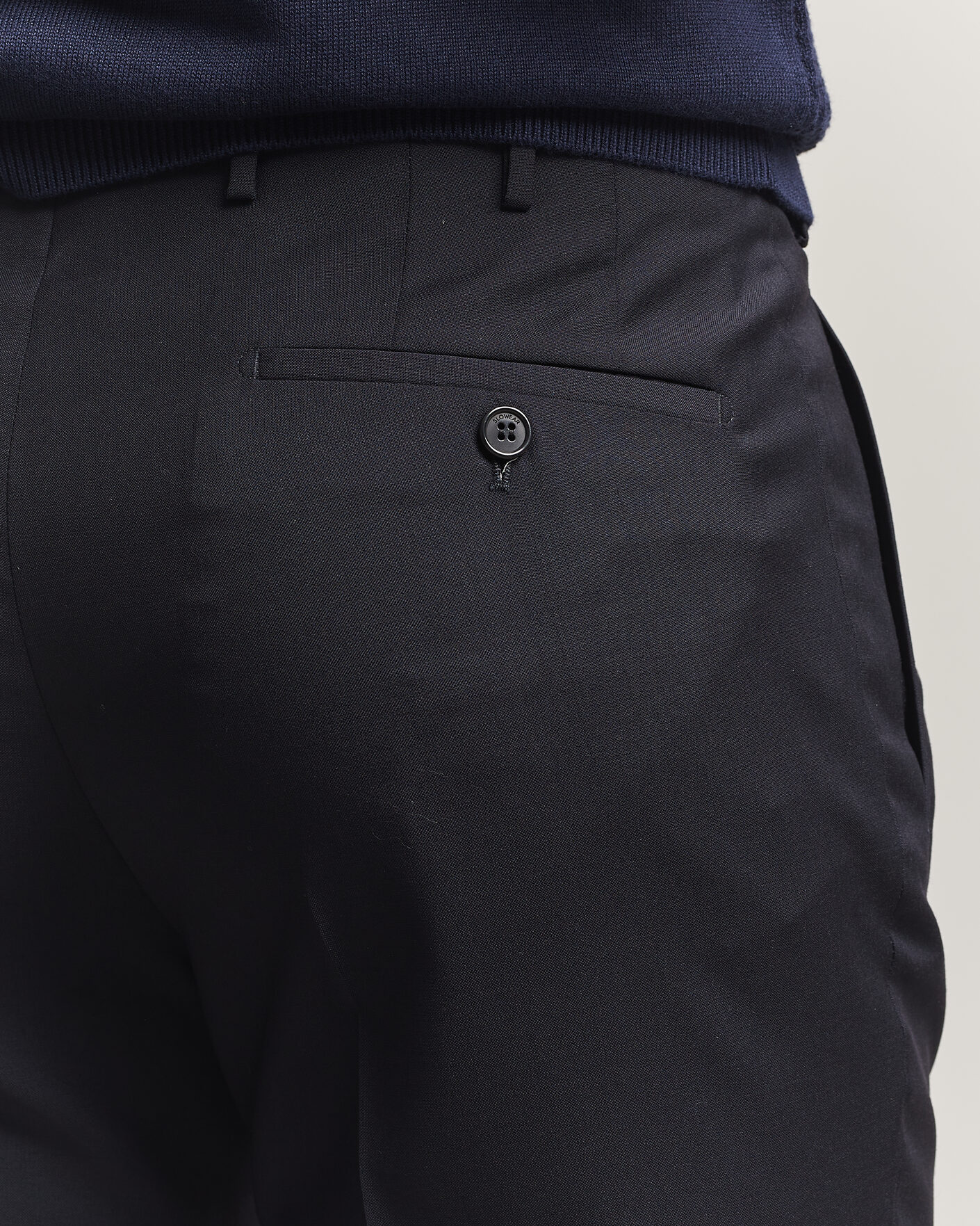 Homme | Pantalons | Incotex | Regular Fit Super 100s Wool Pants Blue