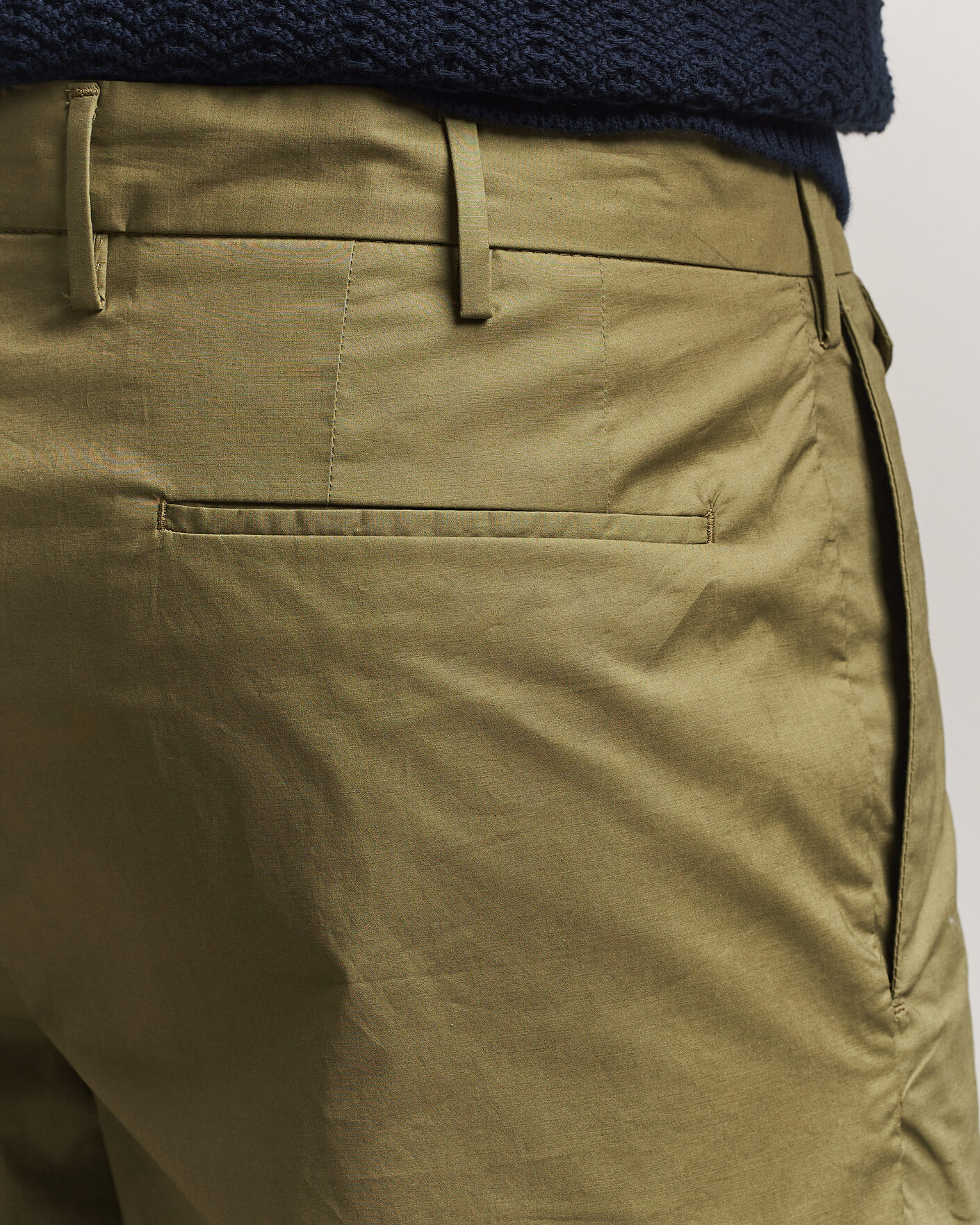 Homme | Shorts | Incotex | Cotton Poplin Shorts Olive