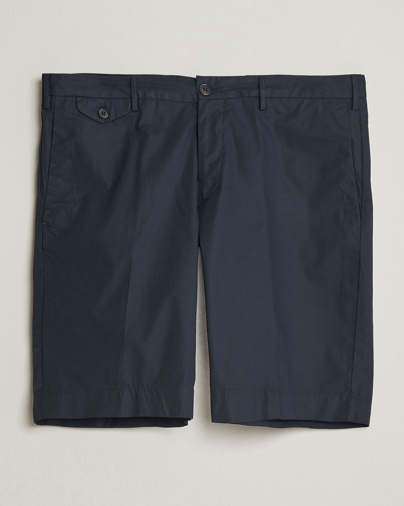 Homme | Shorts | Incotex | Cotton Poplin Shorts Navy