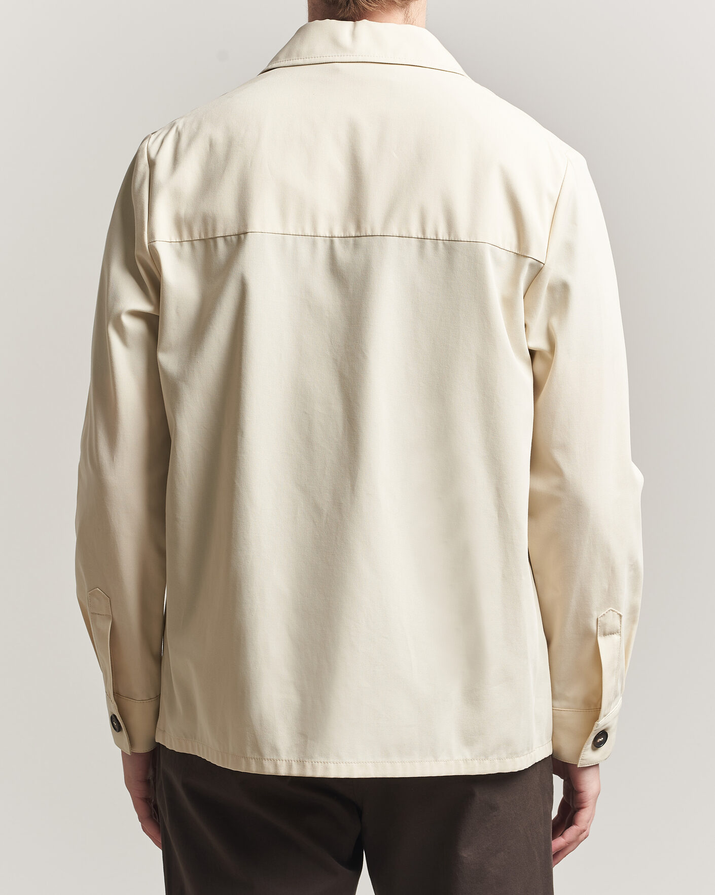 Homme | Chemises | Incotex | Ice Cotton Twill Overshirt Natural