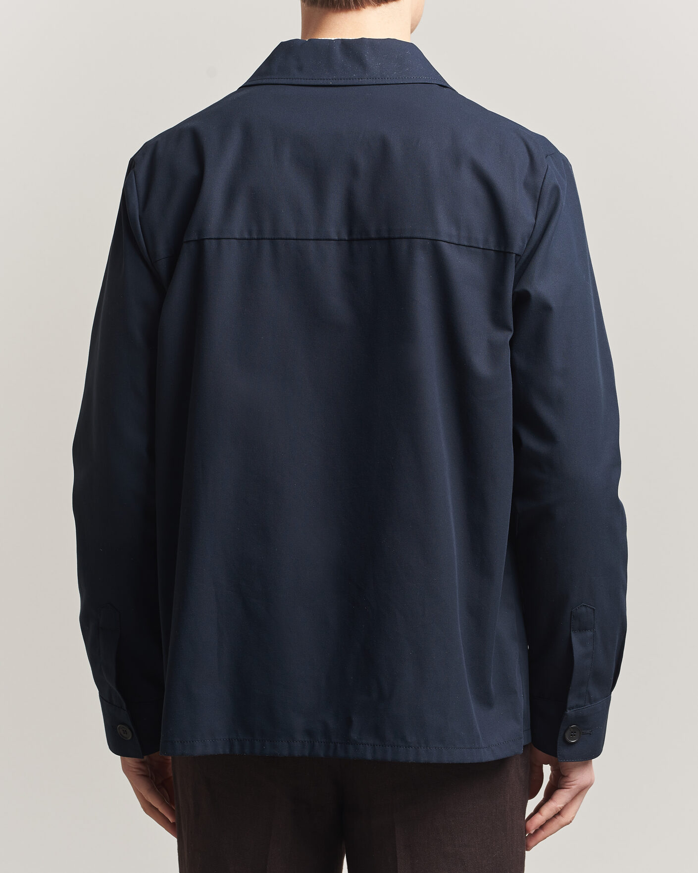 Homme | Chemises | Incotex | Ice Cotton Twill Overshirt Navy