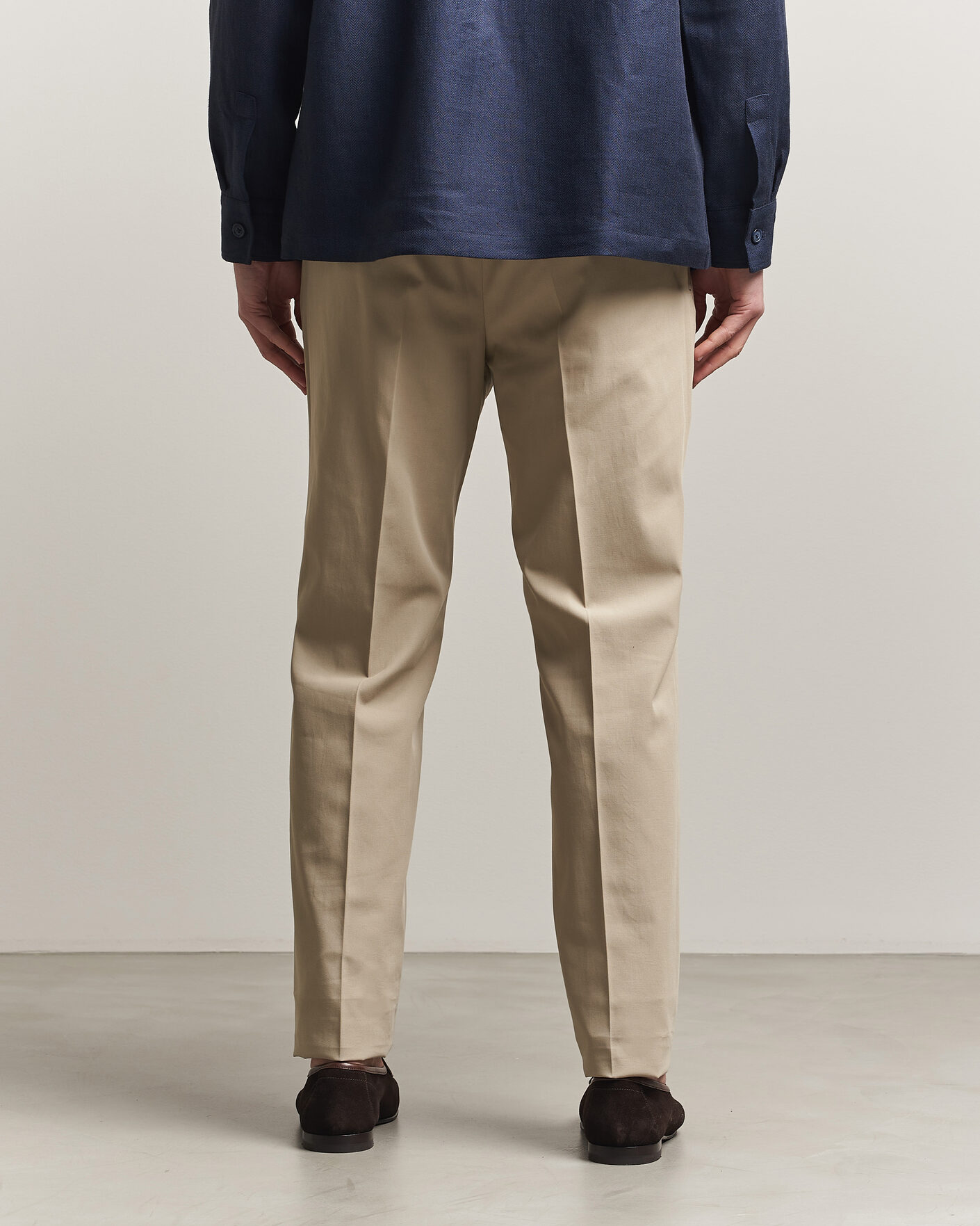 Homme | Pantalons | Incotex | Ice Cotton Twill Pants Sand