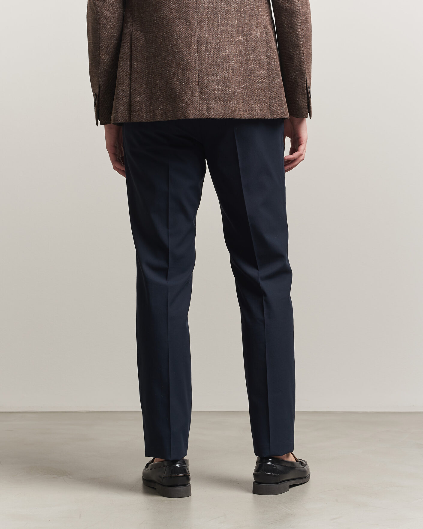 Homme | Pantalons | Incotex | Ice Cotton Twill Pants Navy