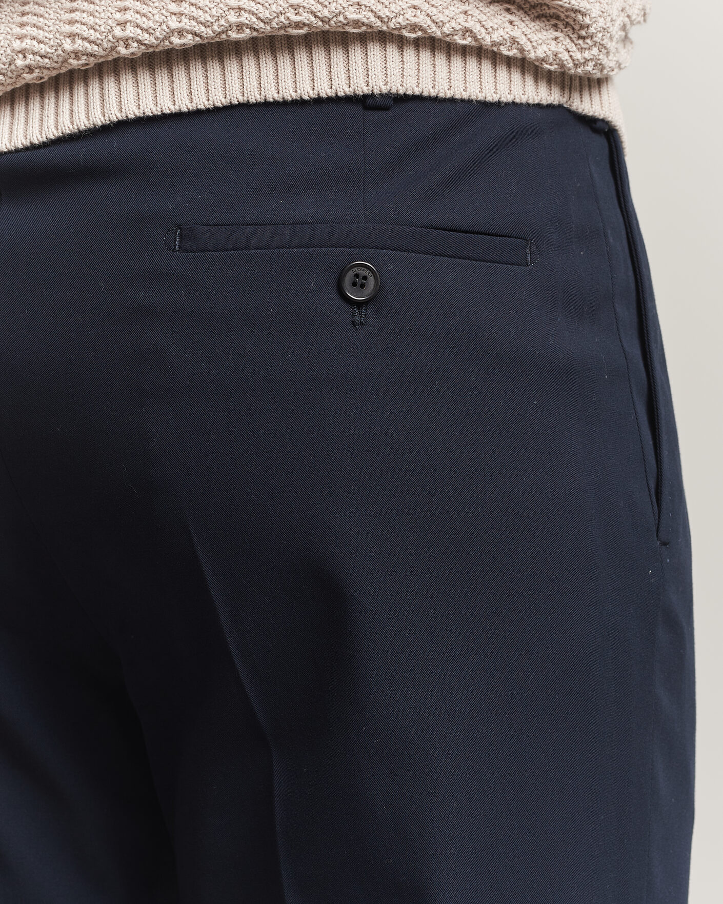 Homme | Pantalons | Incotex | Ice Cotton Twill Pants Navy