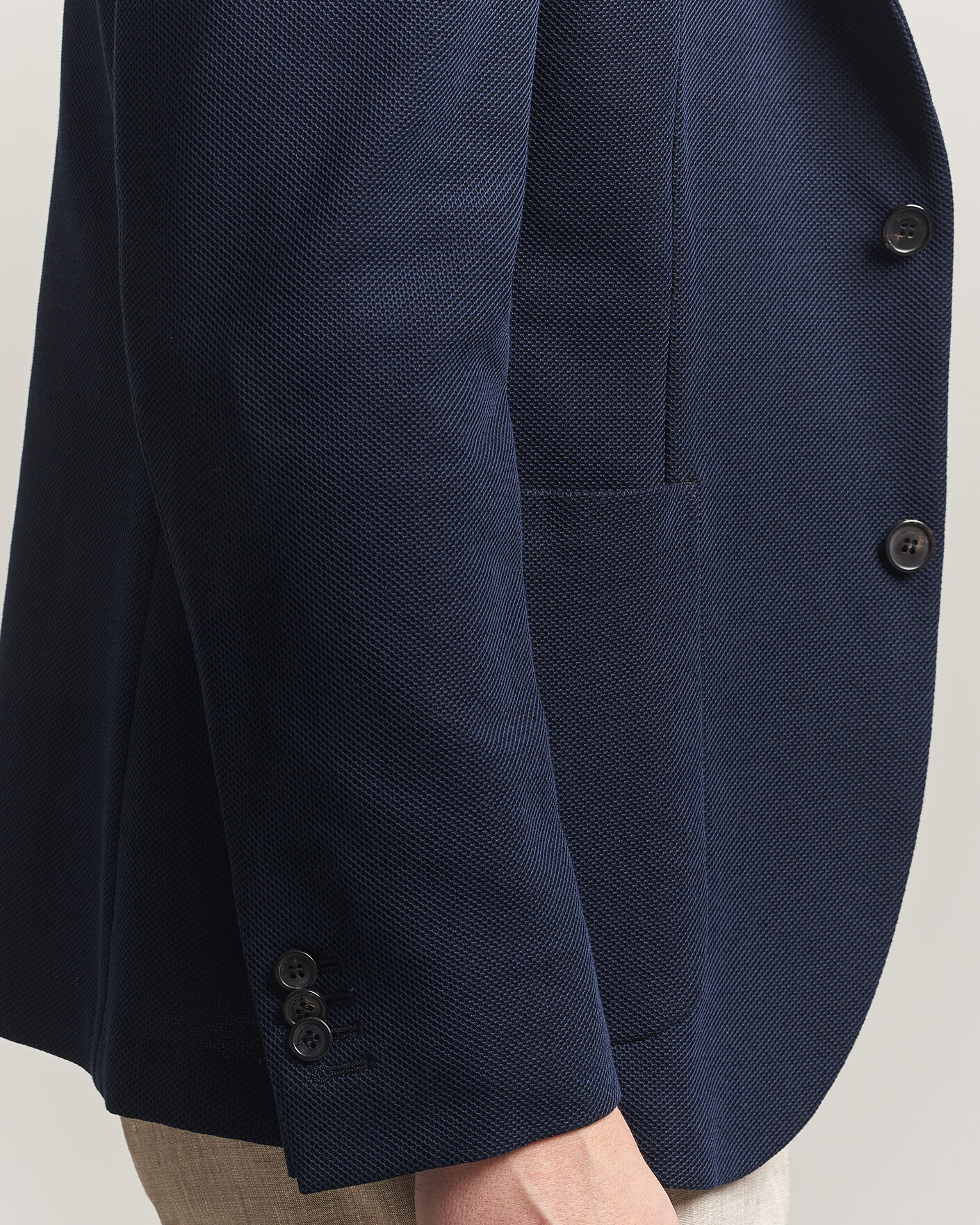 Homme | Blazers | Incotex | Unconstructed Jersey Blazer Navy